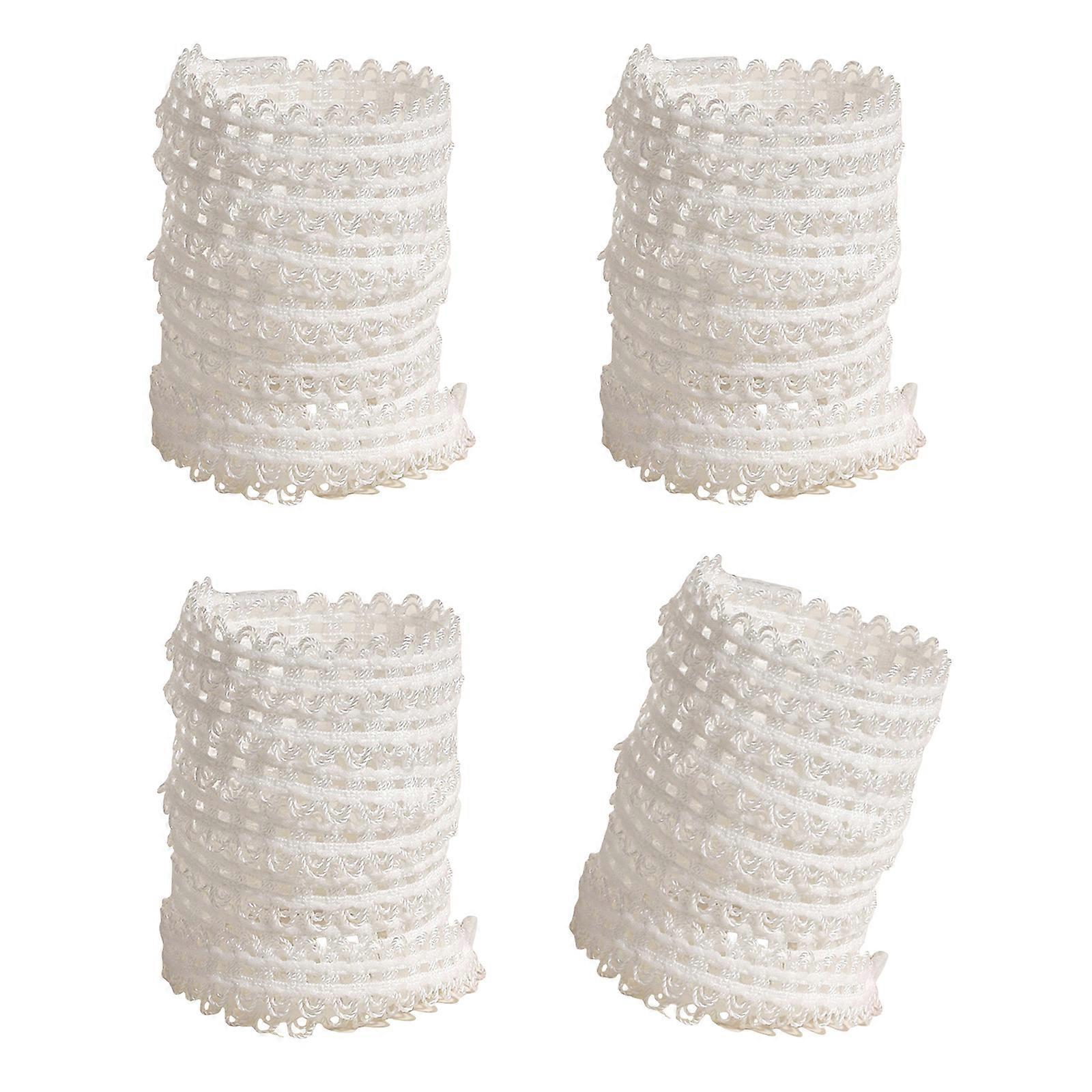 2 Pairs Reinforced Training Shoe Laces Elegant Ballet Theme Polyester Fibers Lace Shoe Strings Replacement For Daily Use  White