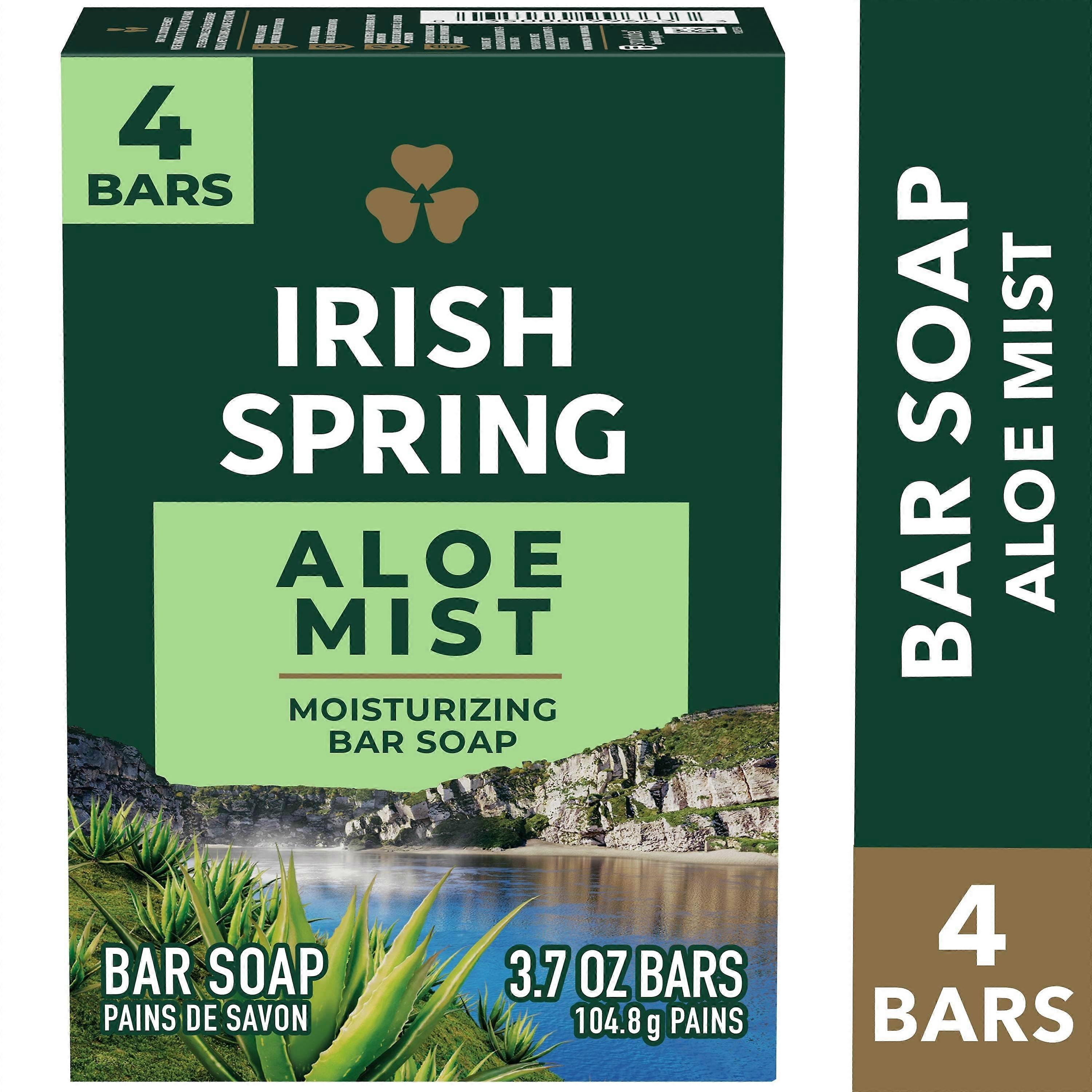 Irish Spring Bar Σαπούνι Για Άνδρες, Aloe Mist, 4 Ea