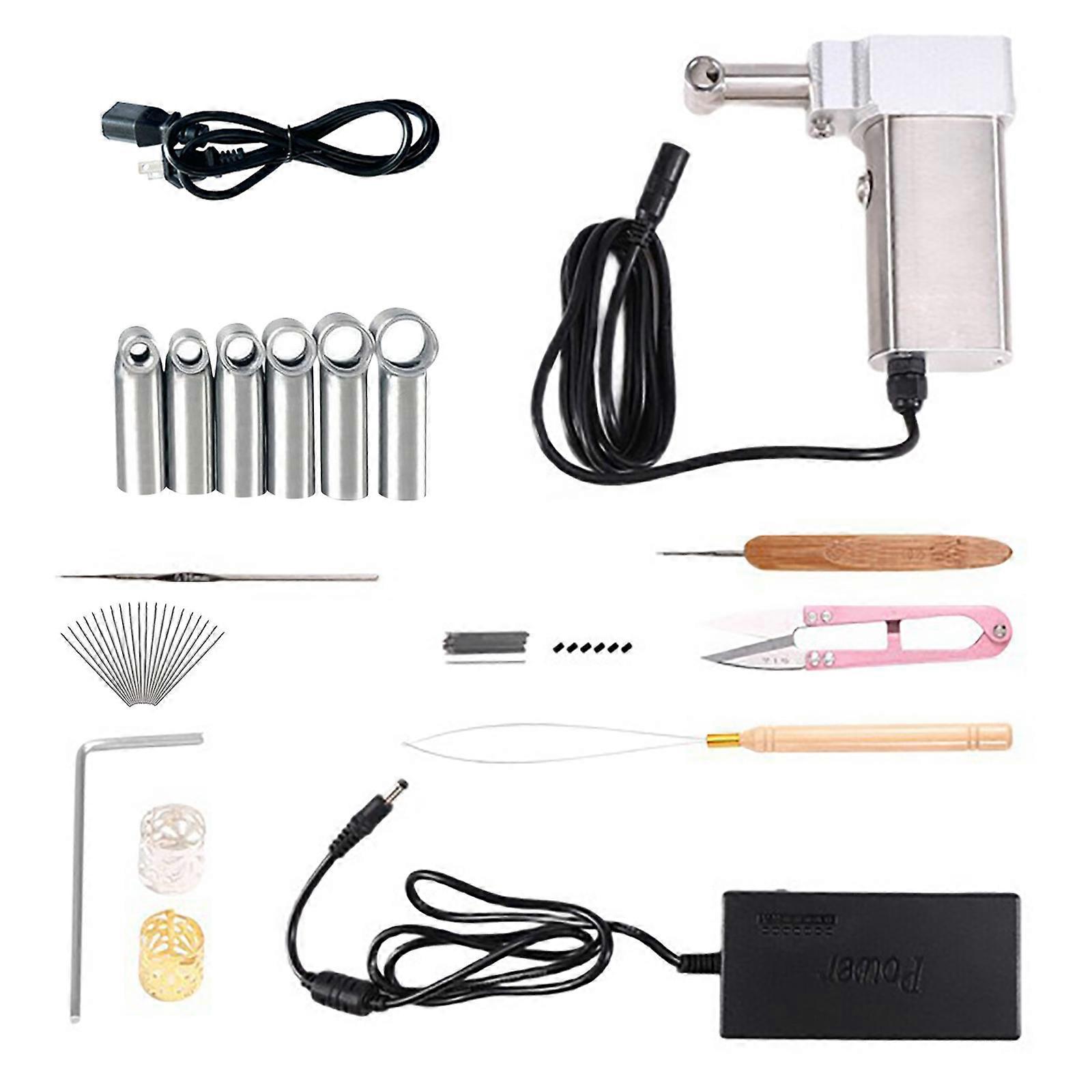 Alone Electric Dreadlock Braiding Tool Strong Untarnished Building Long Permanent Execution Multicolor