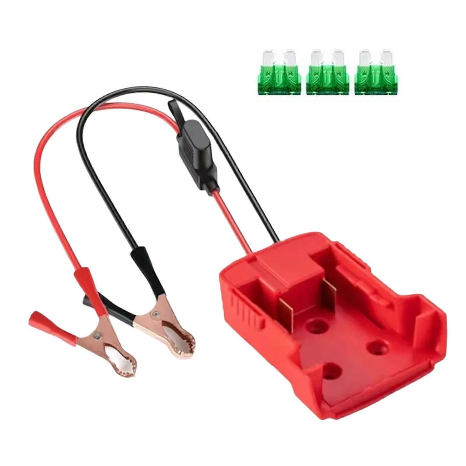Instantly Start Car Battery Adapter Cable Emergency Power Supply for 18V 20V Battery Roadside Assistance  For Milwaukee