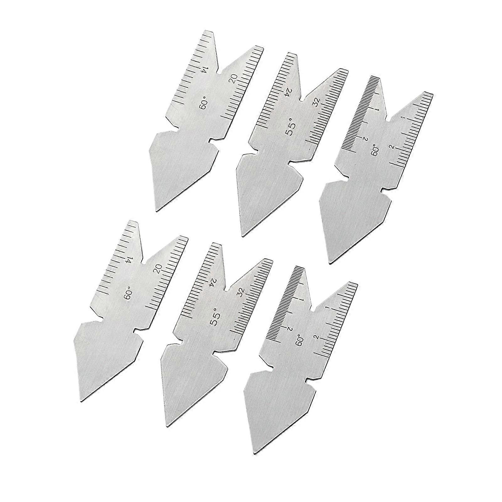 Professional Thread Center Gauge Set Steel Construction 60°/55°Angles Improve Assembly Accuracy Efficiency for Machining Multicolor