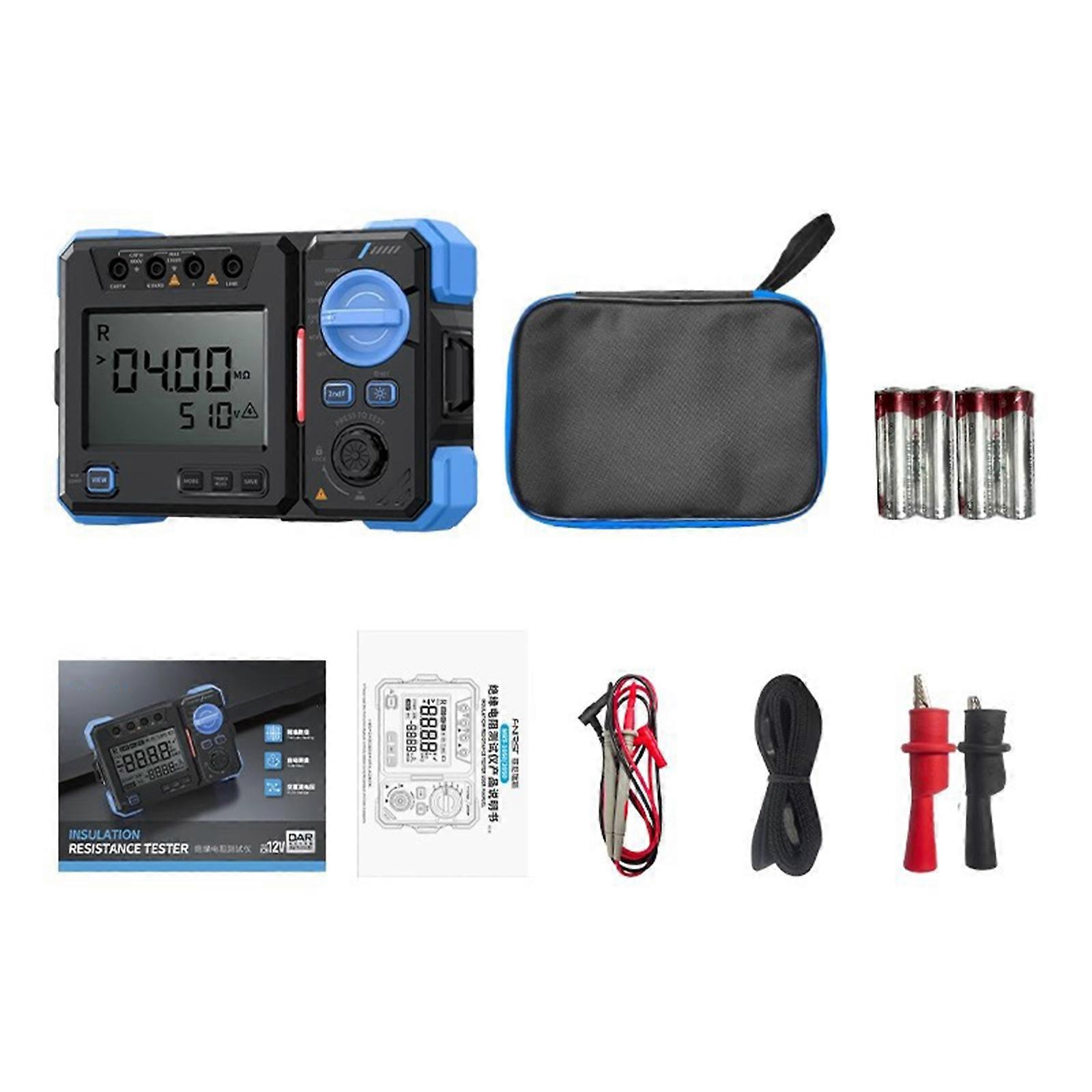 Compact Insulation Tester Equipment With Ergonomic Design Accurate Readings For Electricians In Demanding Work Environment Multicolor