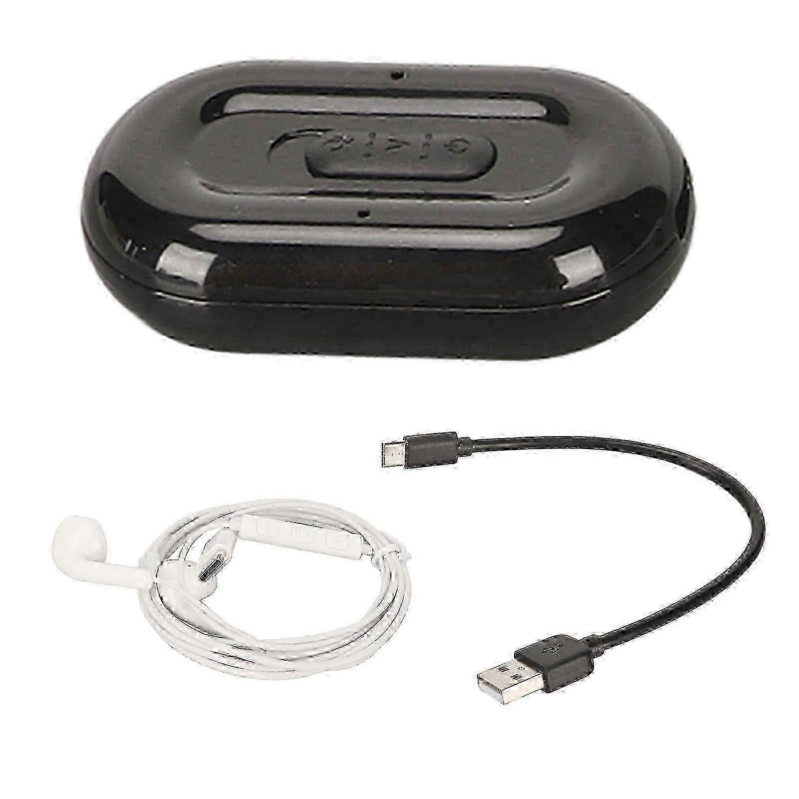 Digital Voice Recorder Strong Magnetic Voice Activated Noise Reduction AI Intelligent Voice Recording Device MP3 Player Neutral English, Black 8GB YEM