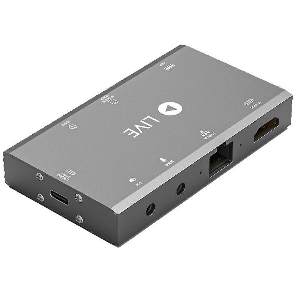 Capture Card -Compatible Screen Projection Network Cable Wireless Microphone OTG Sound Card Type-C