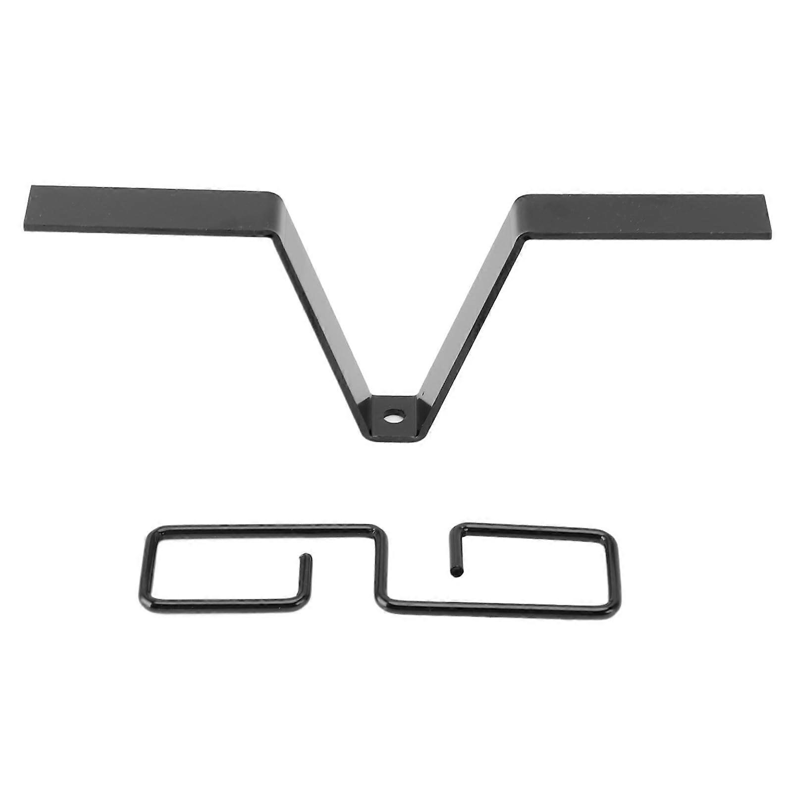 Rain Chain Gutter Adapter Clip Iron V Shape Hook for Downspout Installation Black