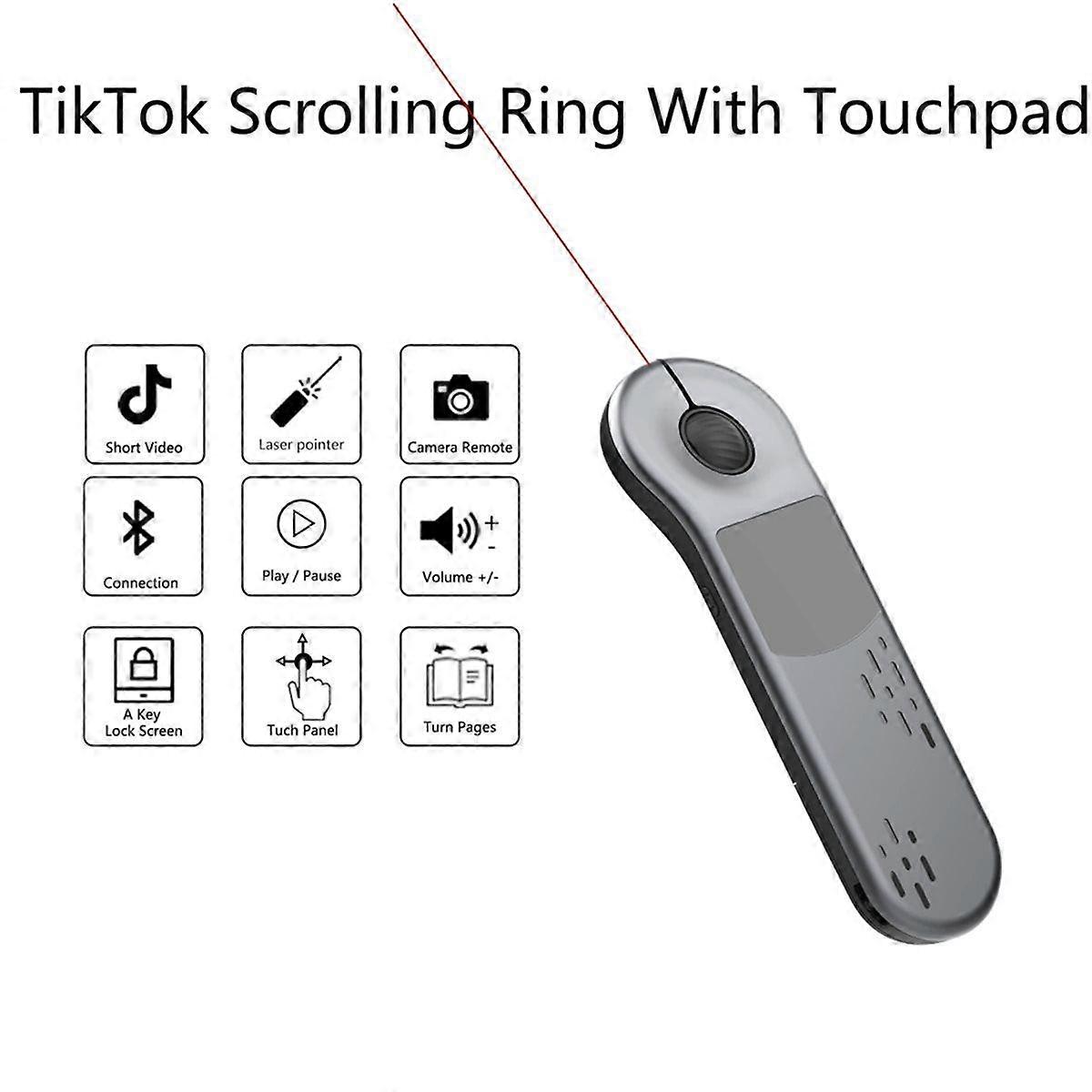 D13Pro Air Mouse with Touchpad Wireless PPT Pointer Bluetooth 2.4G Remote Control for PowerPoint/Ta