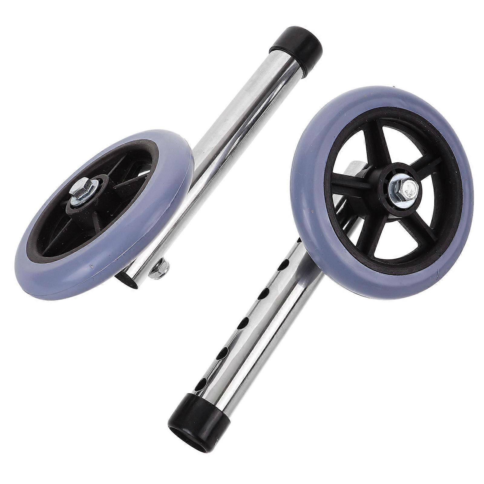 Assistive Walker Wheels Front Wheel Replacement 1Pair Smooth Rolling Repair