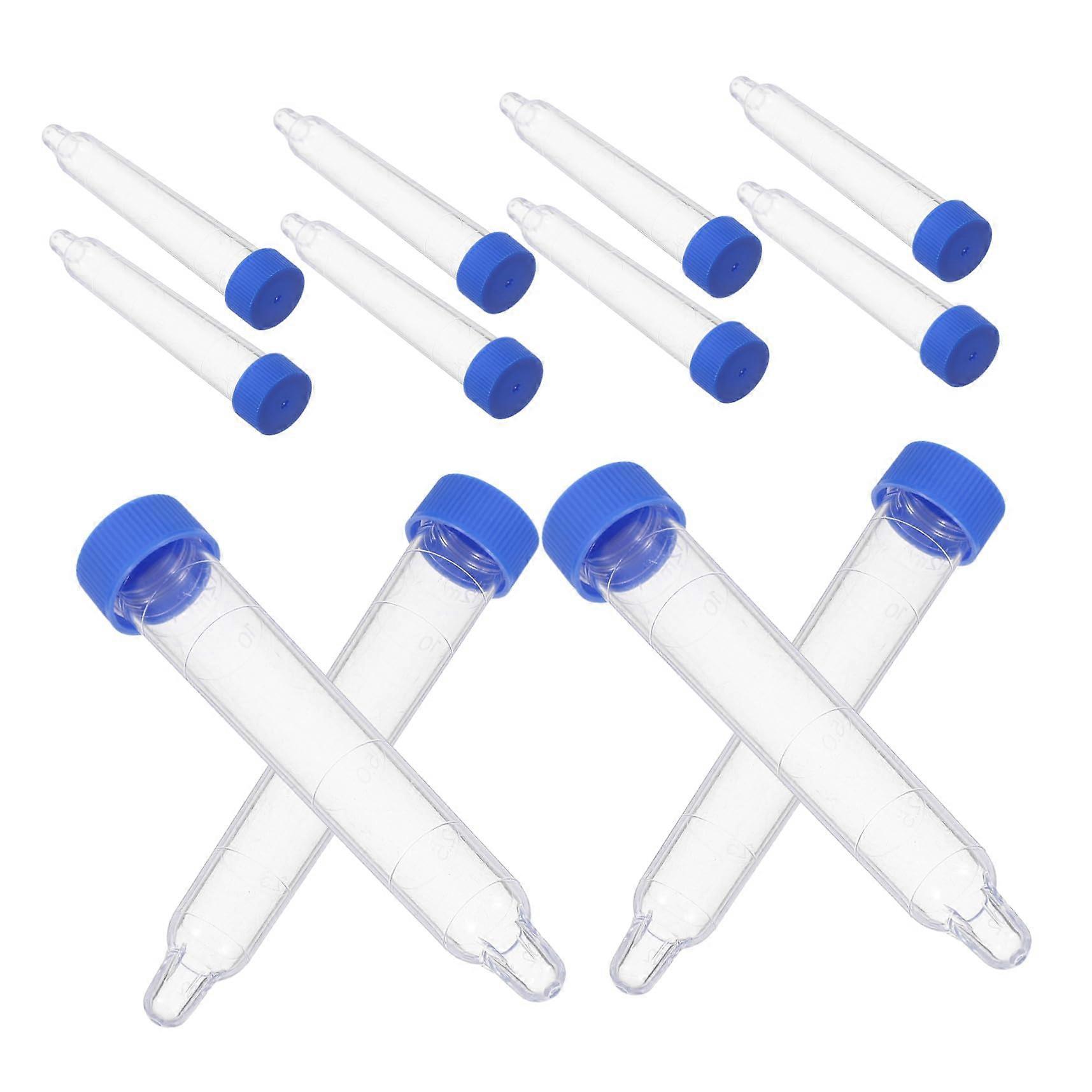 Test Tubes Screw Caps 200Pcs Clear Plastic Sediment Sample Vials For Lab Testing SingleUse Leakproof Pointed Bottom
