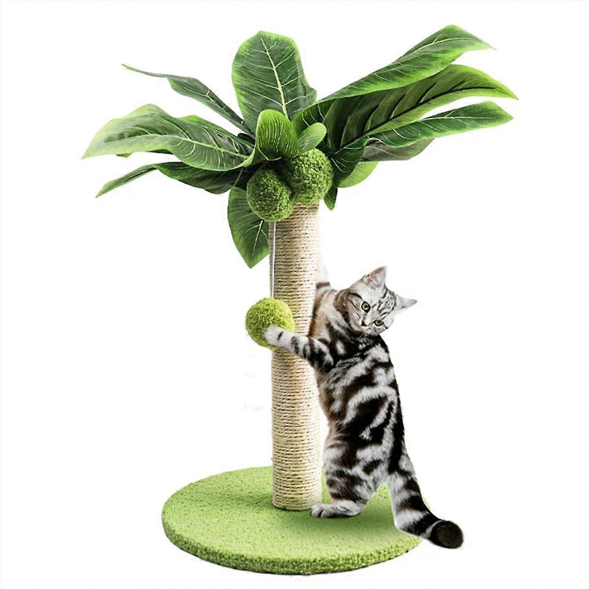 Cat Scratching Post for Kitten Cute Green Leave Scratching Posts S