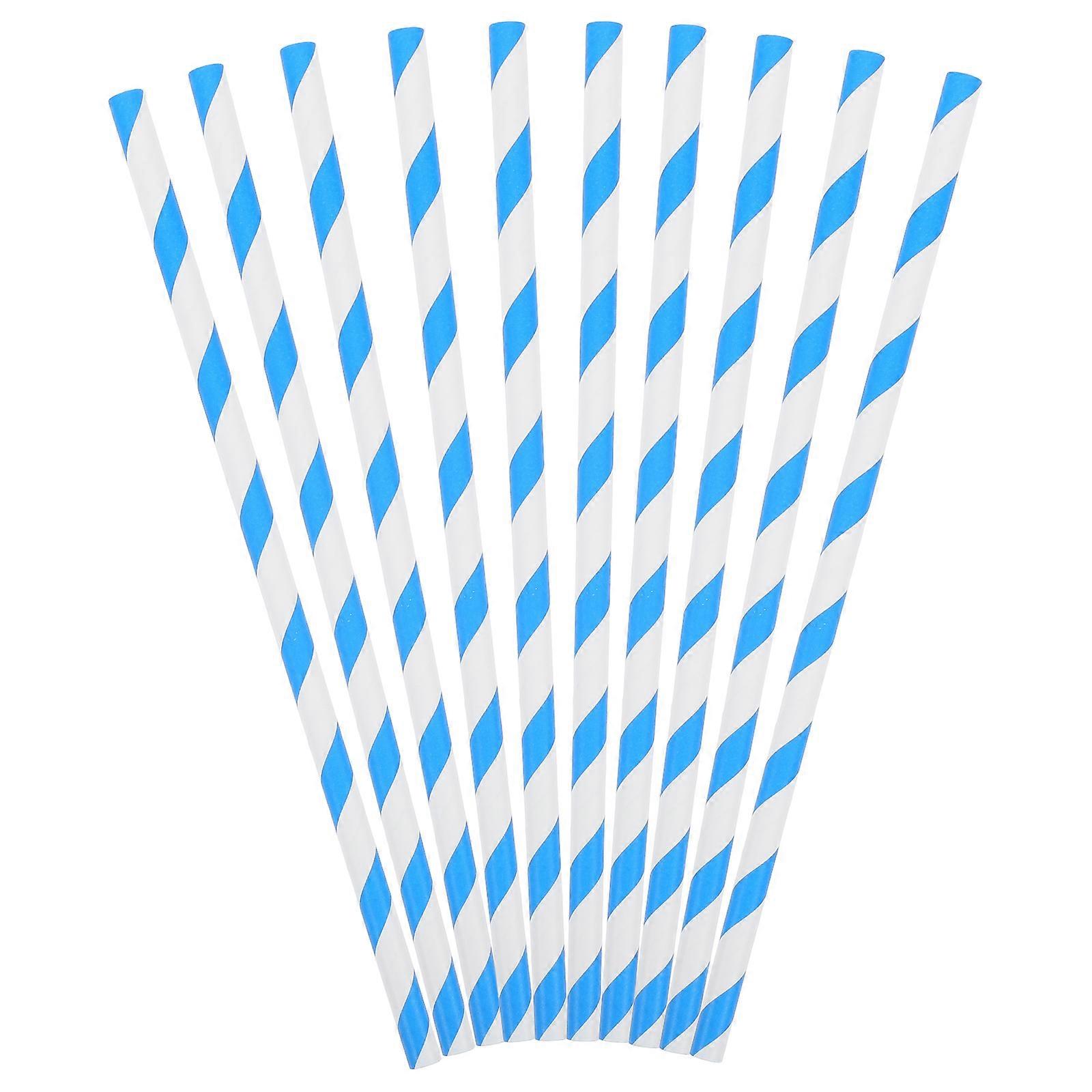 50pcs Cotton Candy Paper Sticks Heavy Duty Cotton Candy Machine Accessories Commercial Supplies For Parties And Events Blue White