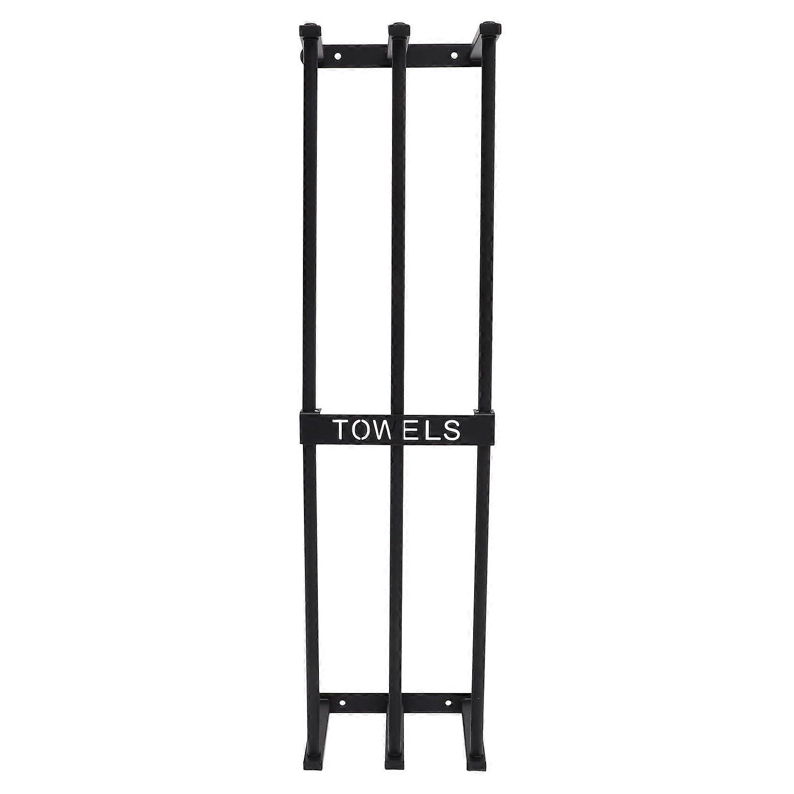 Wall Mounted Metal Towel Rack for Bathroom, SpaceSaving RustResistant Holder with Smooth Finish