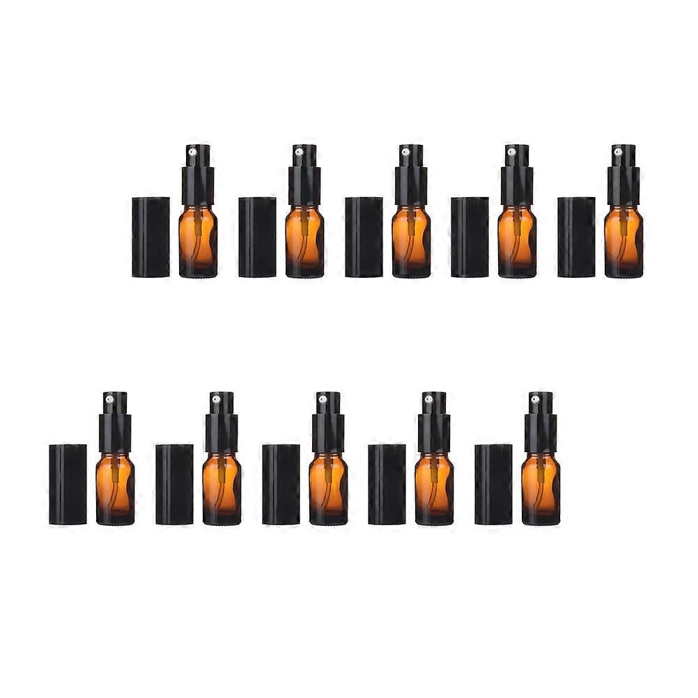 Cosmetics Container Glass Bottle for Storage Use 30Pcs Brown Emulsion