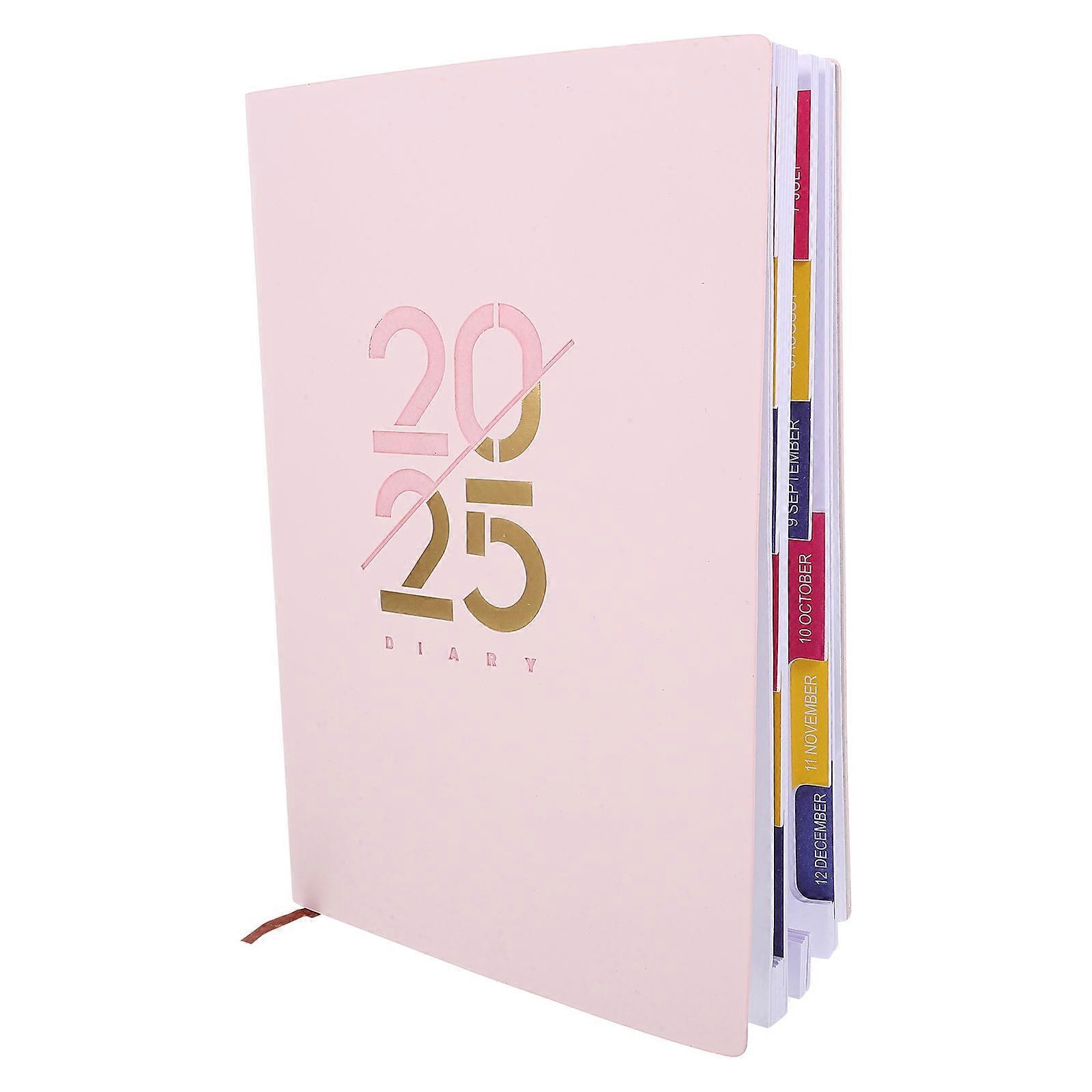 Convenient Daily Planner Notebook for Writing Pink Monthly Planner
