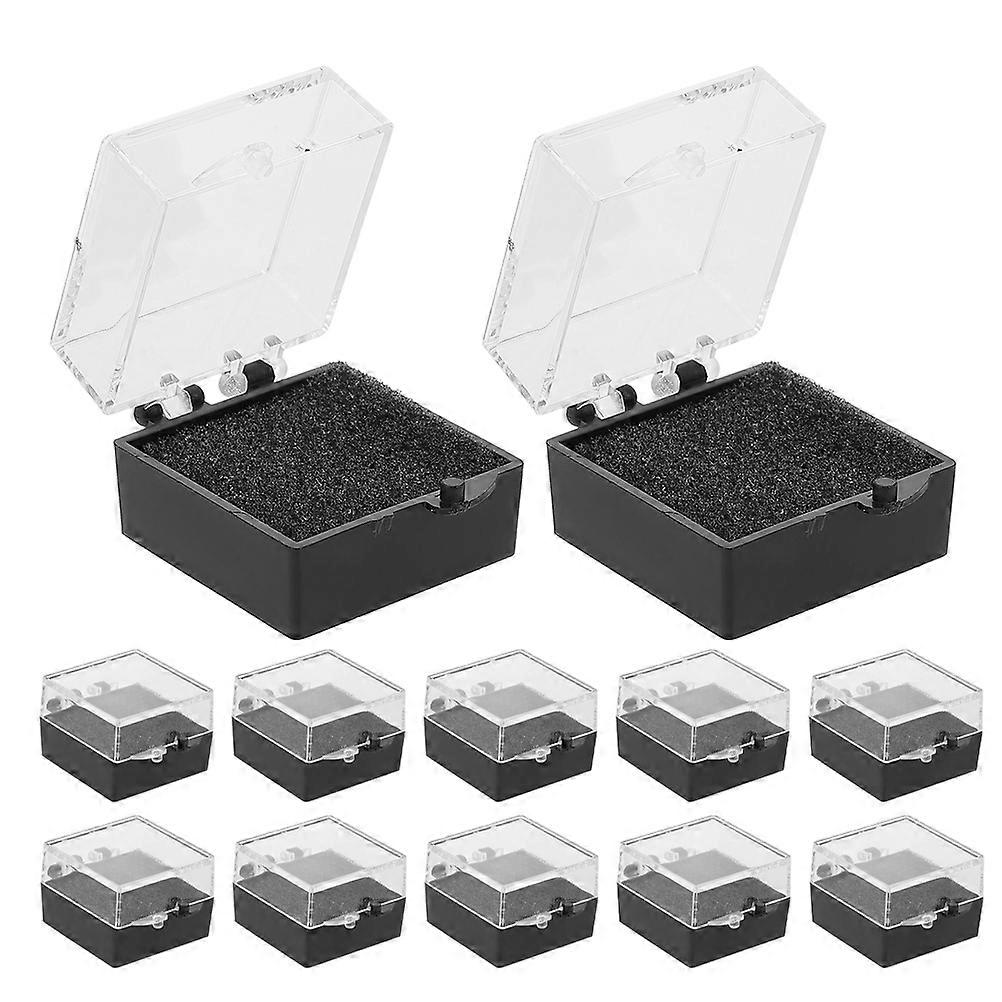 Badge Display Box for Storage Use 15Pcs Portable Button Badge Case