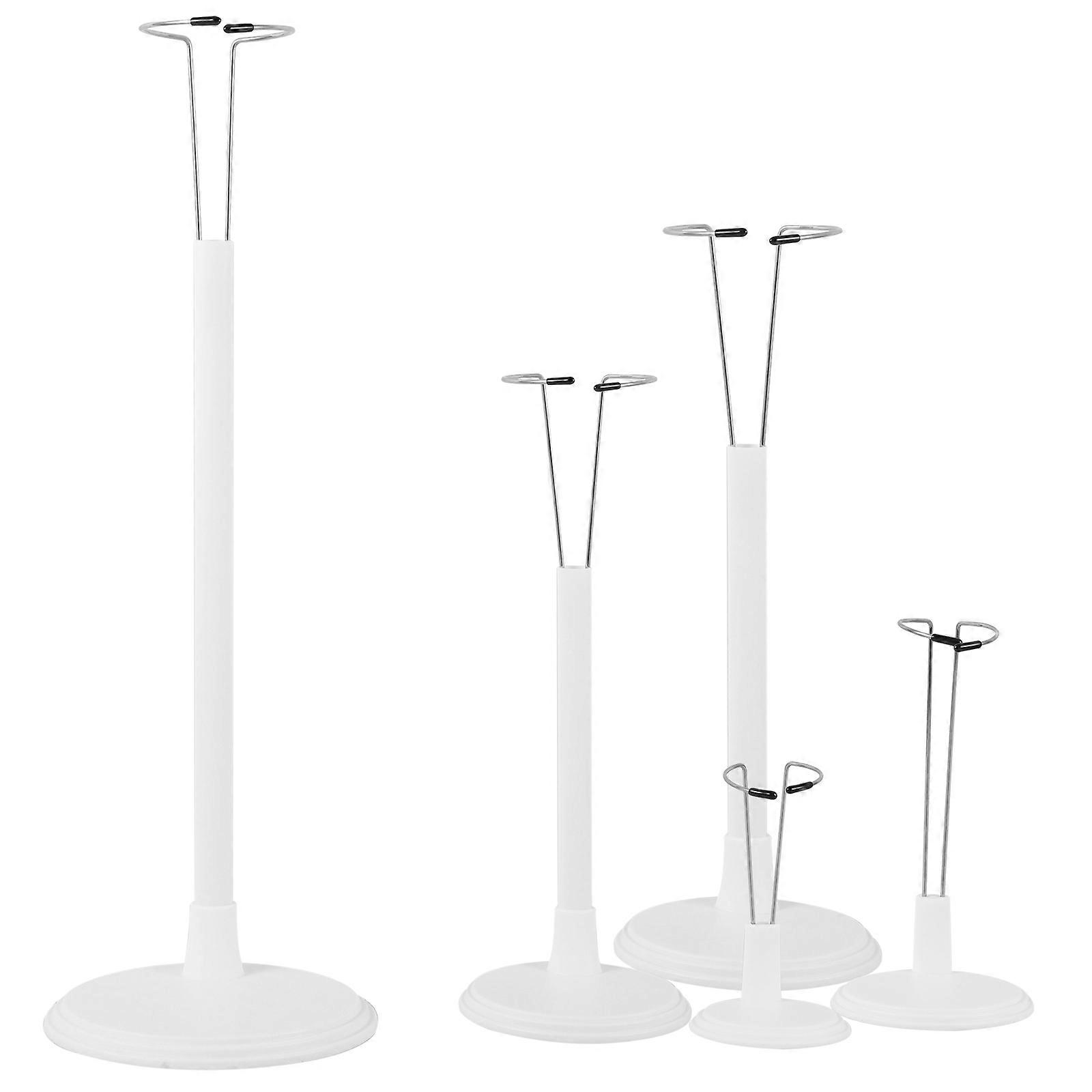 Doll Display Rack Doll Support Stand for Display Use 20Pcs White