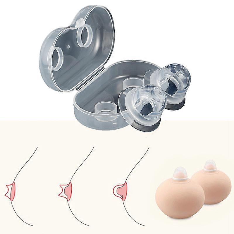 Silicone Nipple Correction Niplette Welnove Nipple Shield Sucker Corrector Flat 2PCS Hot
