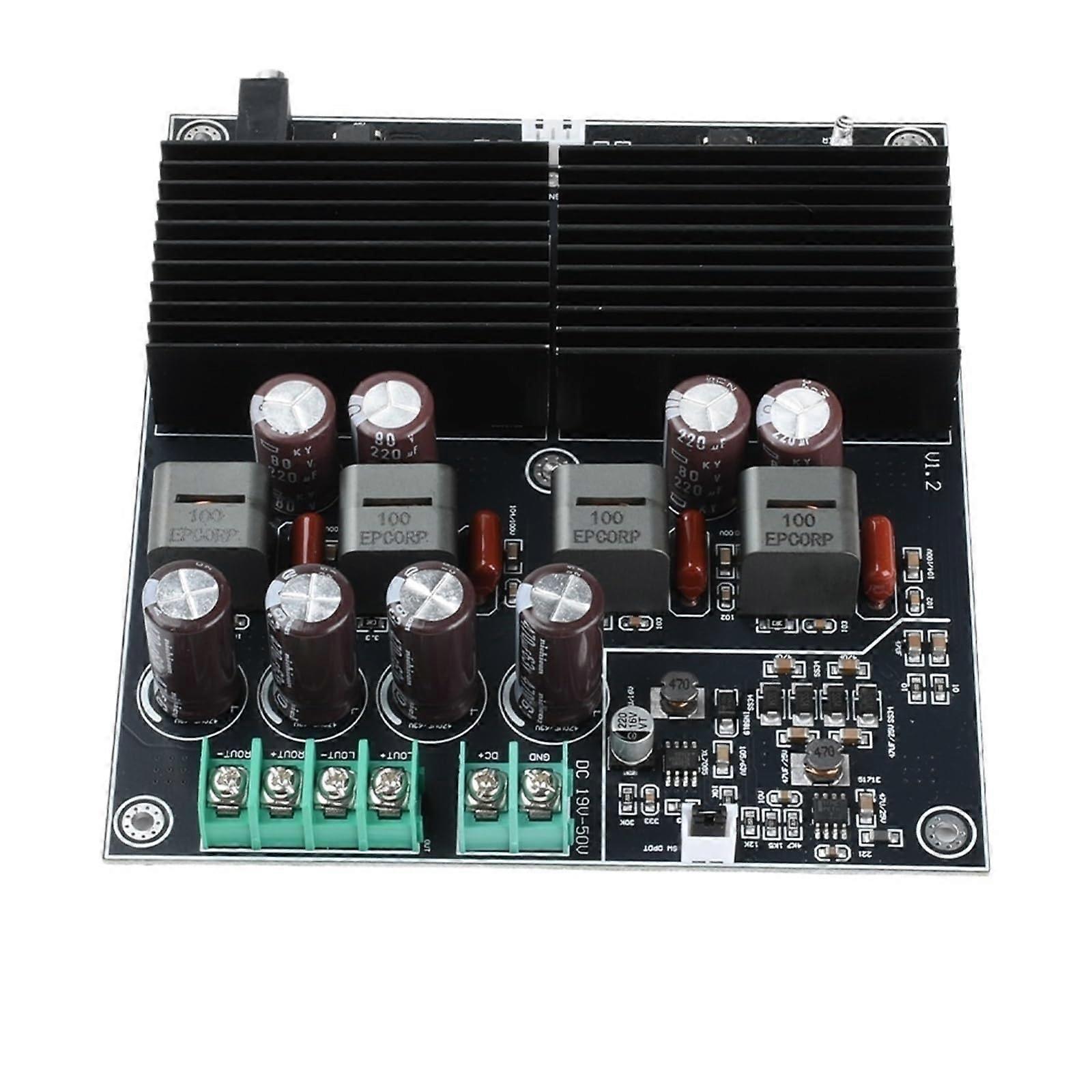 TPA3255 Amplifier Board Dual Core 2 Channel 600W+600W  Power Class D Stereo Audio Module 1950V