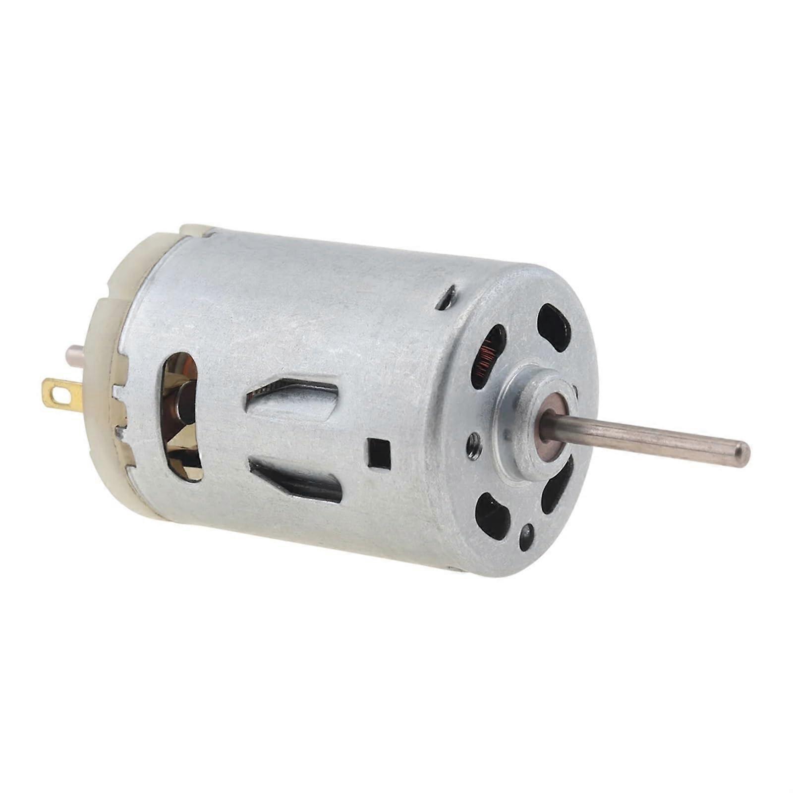 R380 DC Motor 12V 9000RPM Biaxial Output Electric Motor for Robotics and DIY Projects 1 Piece