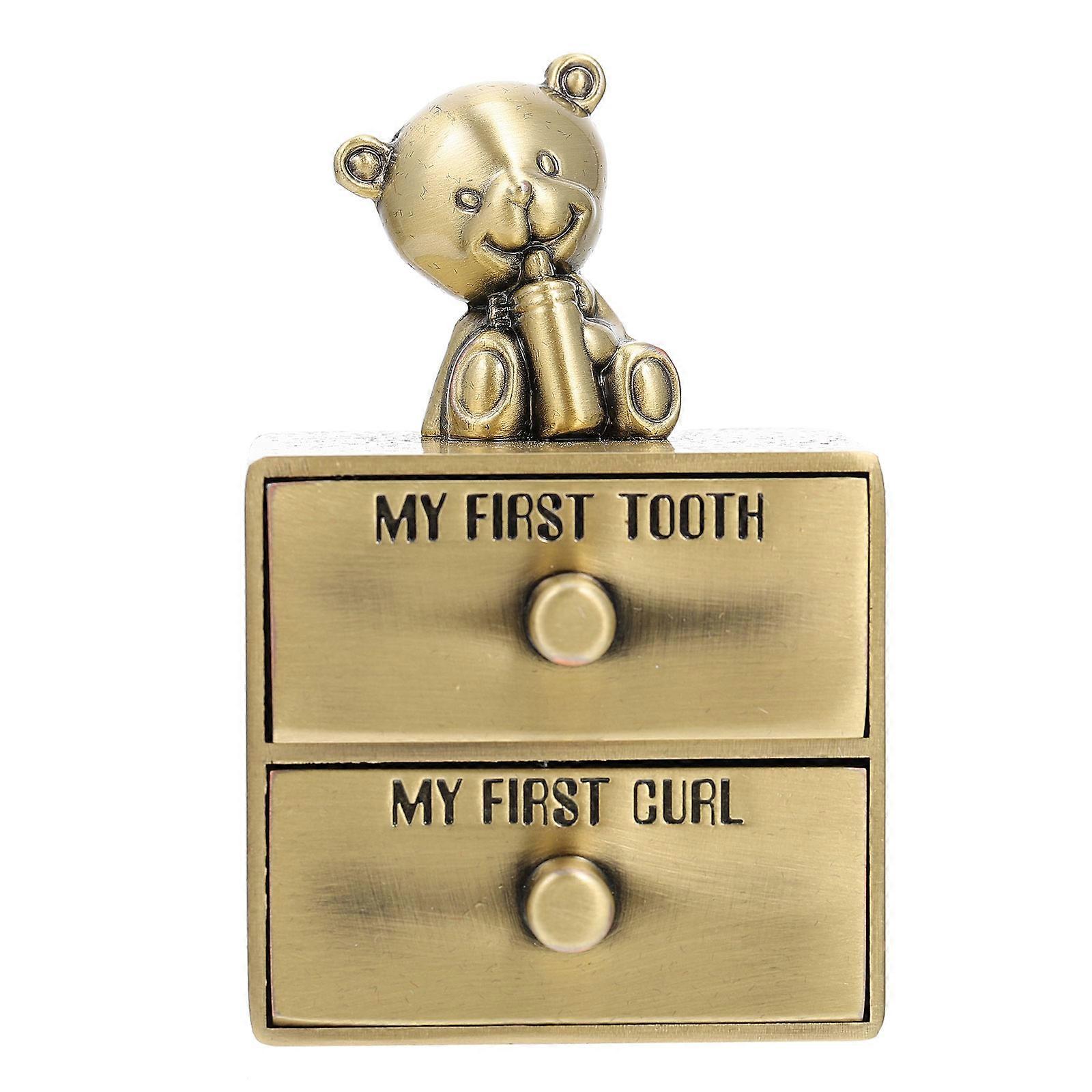 Infant Tooth Storage Box for Storage Use with 4Pcs Baby Organizer