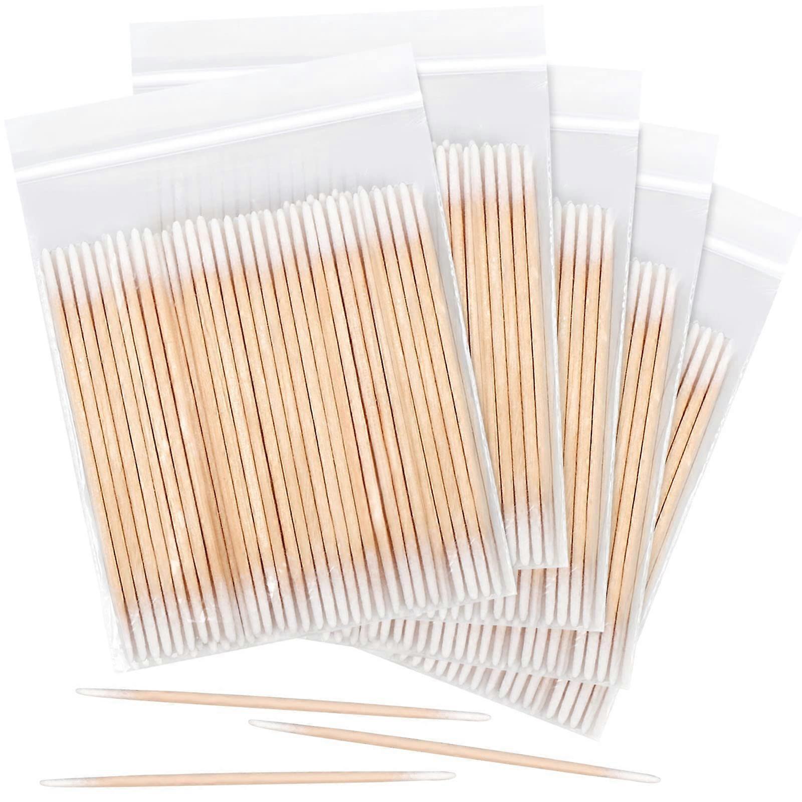 Microblading Cotton Swabs 500pcs Precision Pointed Tip 4 Inch for Makeup and Detailed Cleaning