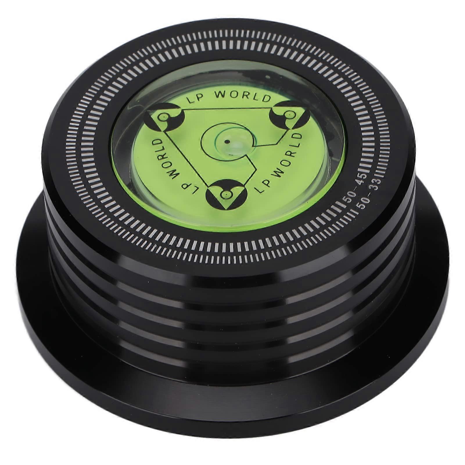 Record Weight Stabilizer with Bubble Level for Vinyl Turntable Clamp, Vibration Noise Reduction