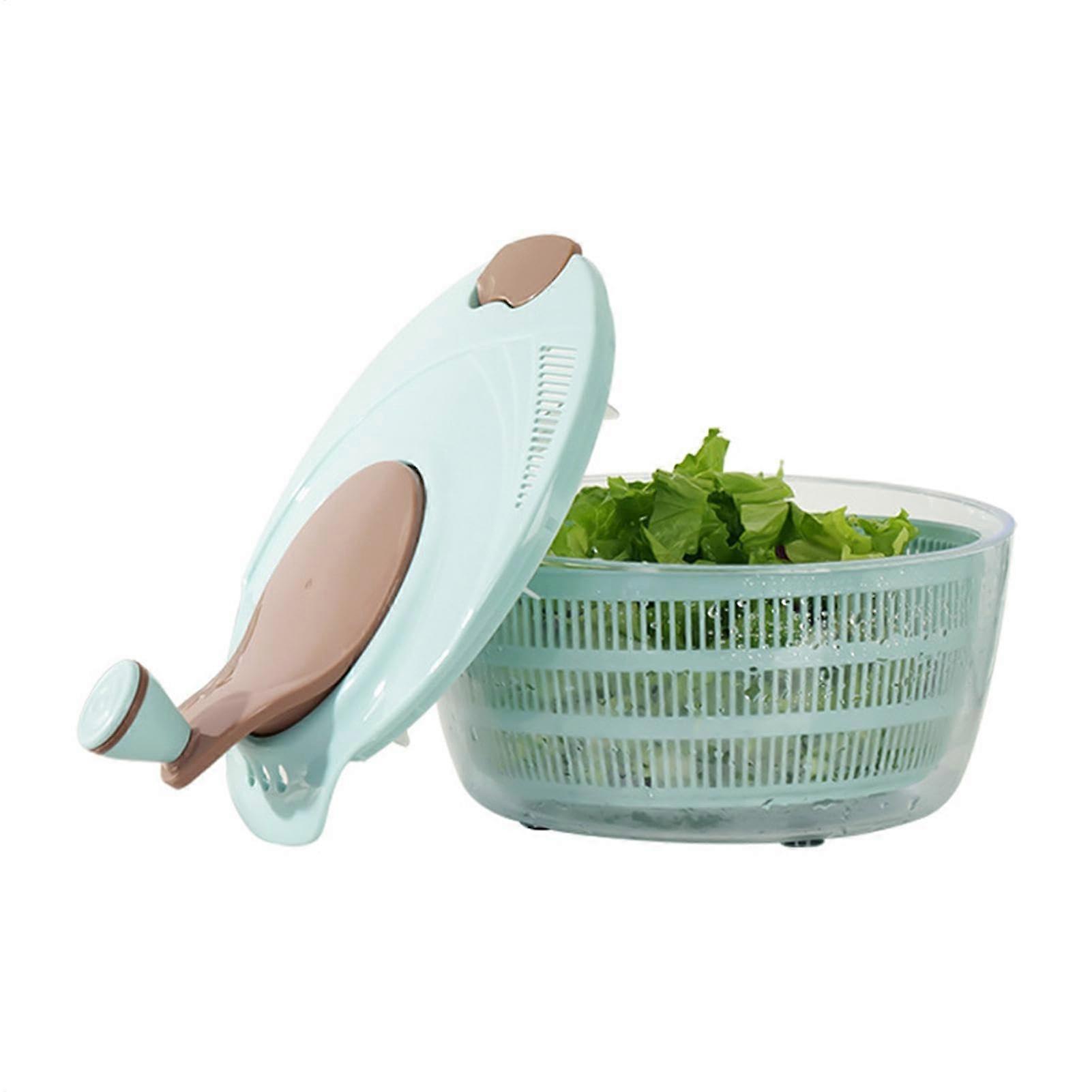 Large Capacity Salad Spinner Vegetable Washer with Fast Drainage and Quick Drying Bowl