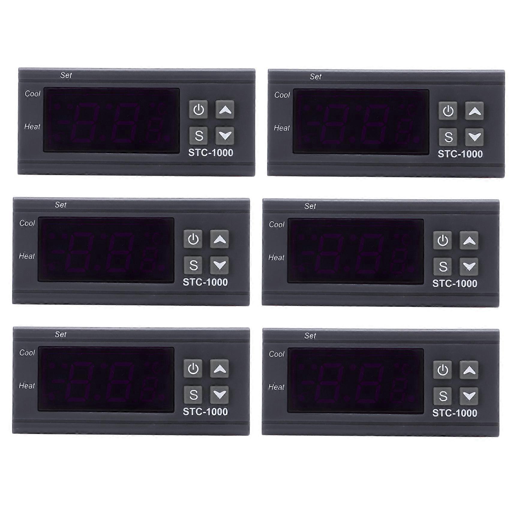 6X 220V Digital STC-1000 Temperature Controller Thermostat Regulator+Sensor Probe