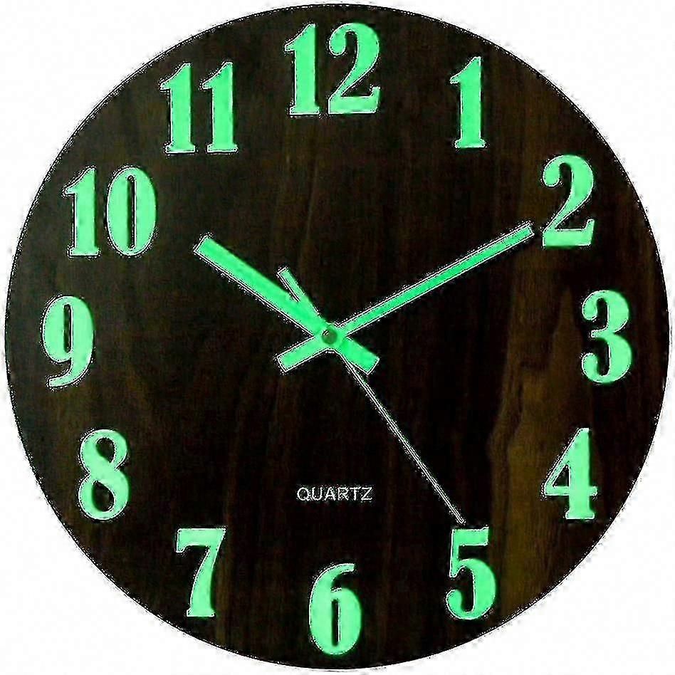 2025 30cm Large Dial Silent Luminous Wall Clock