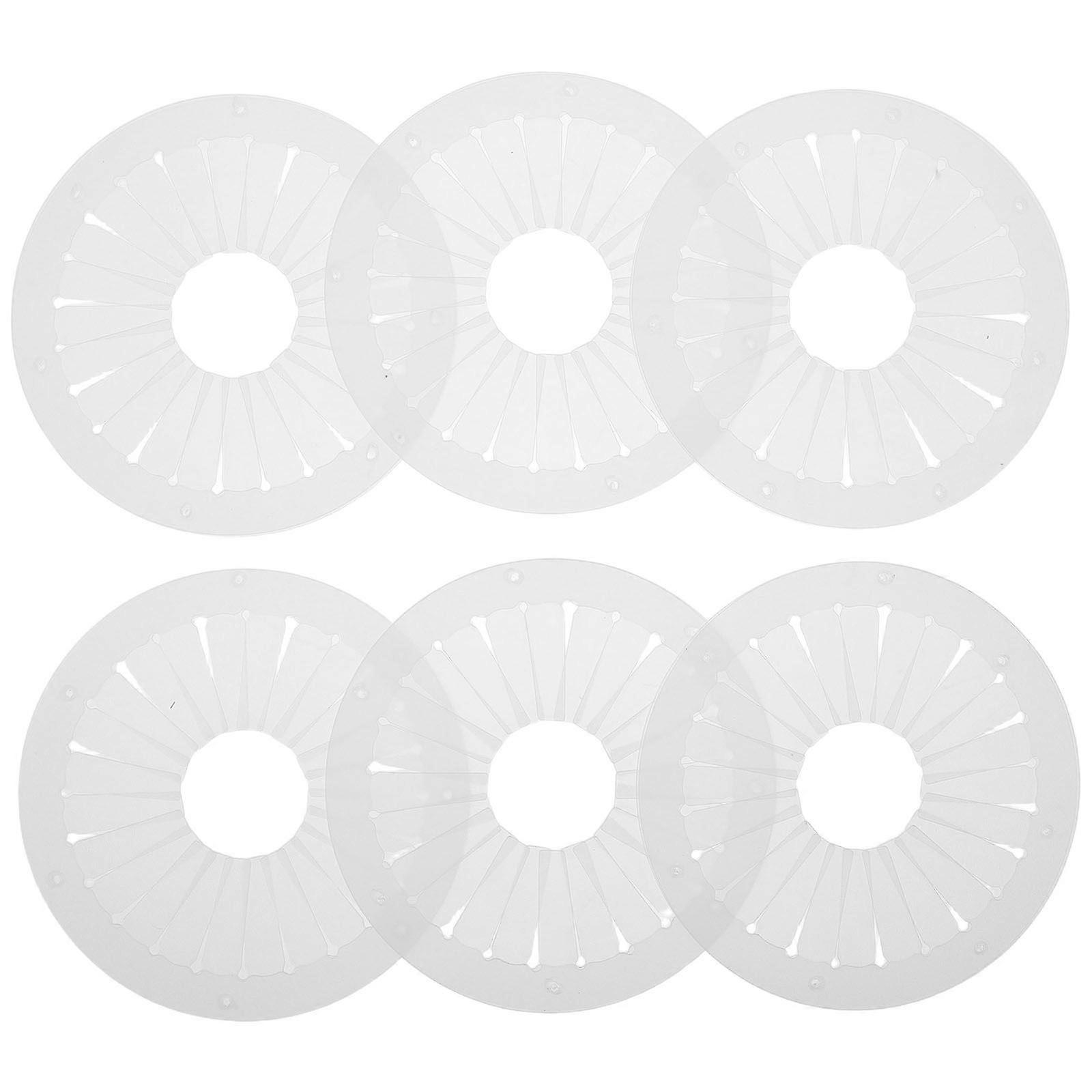 6pcs Ribbon Flower Making Tool - 9cm Ribbon Rosette Brooch Crafts Patchwork Accessory Handmade DIY Rosette Maker Template