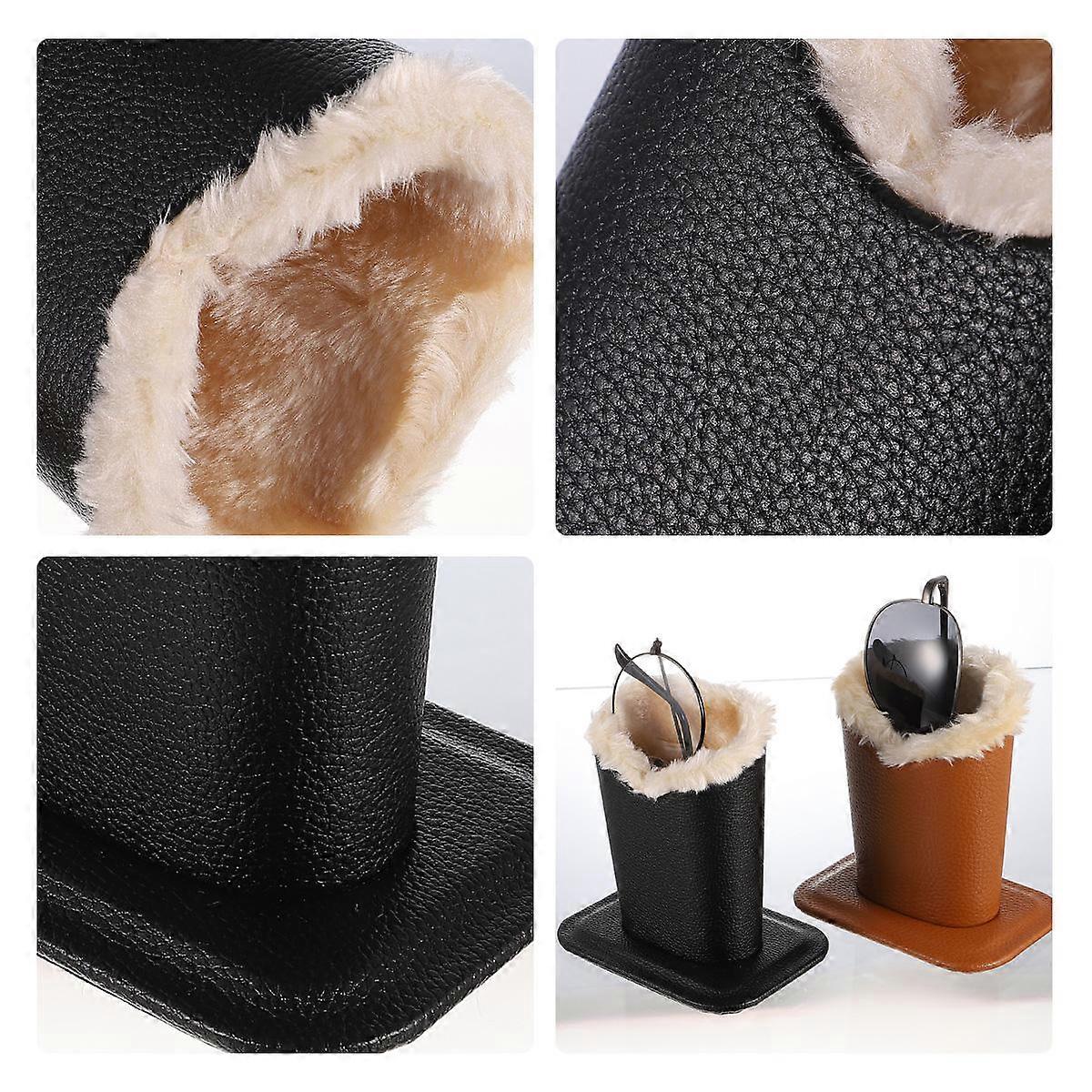 Glasses Display Lychee Stripe Glasses Stand for Use 2Pcs Assorted Color