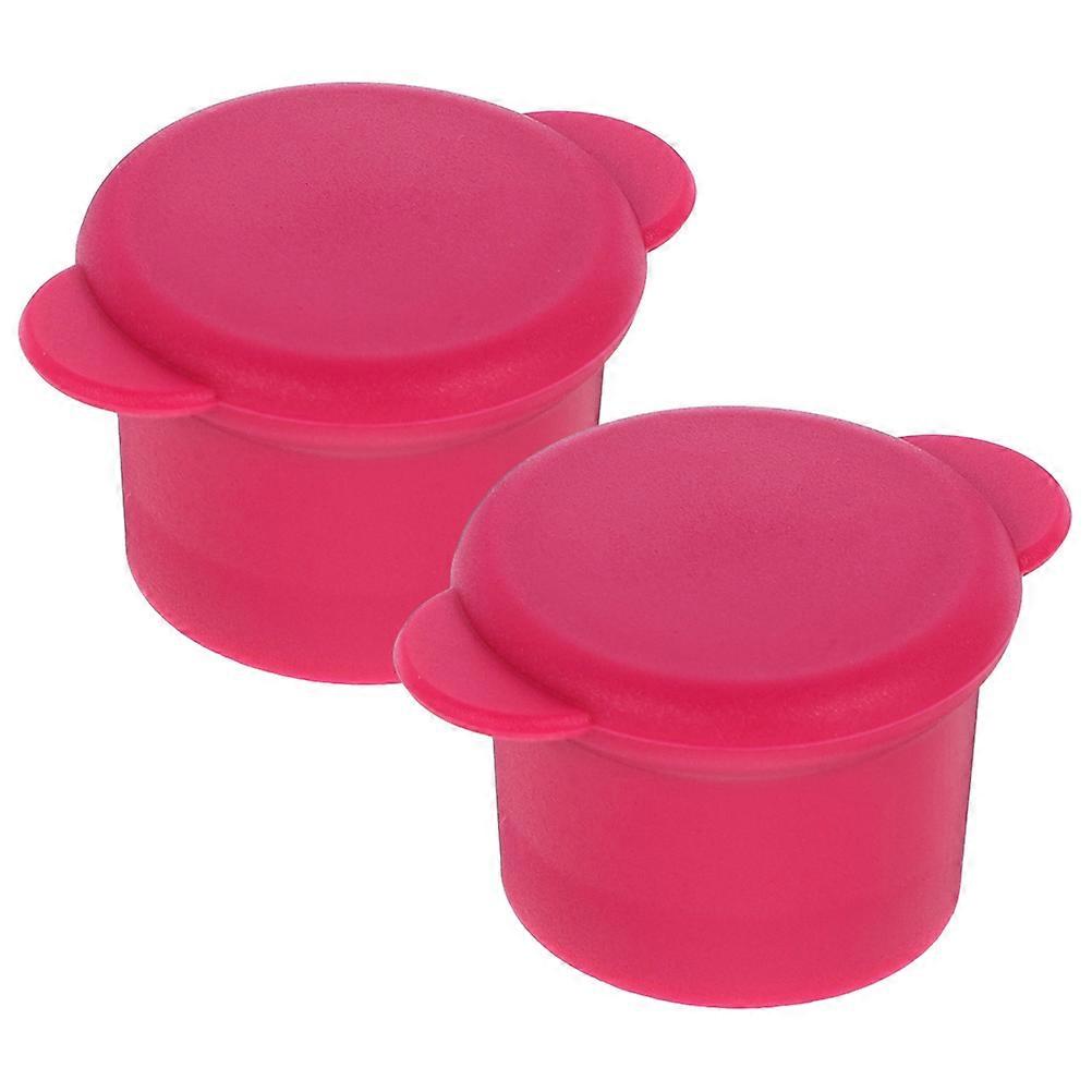 Rosy Silicone Cap Set for Stoppers 2Pcs Included