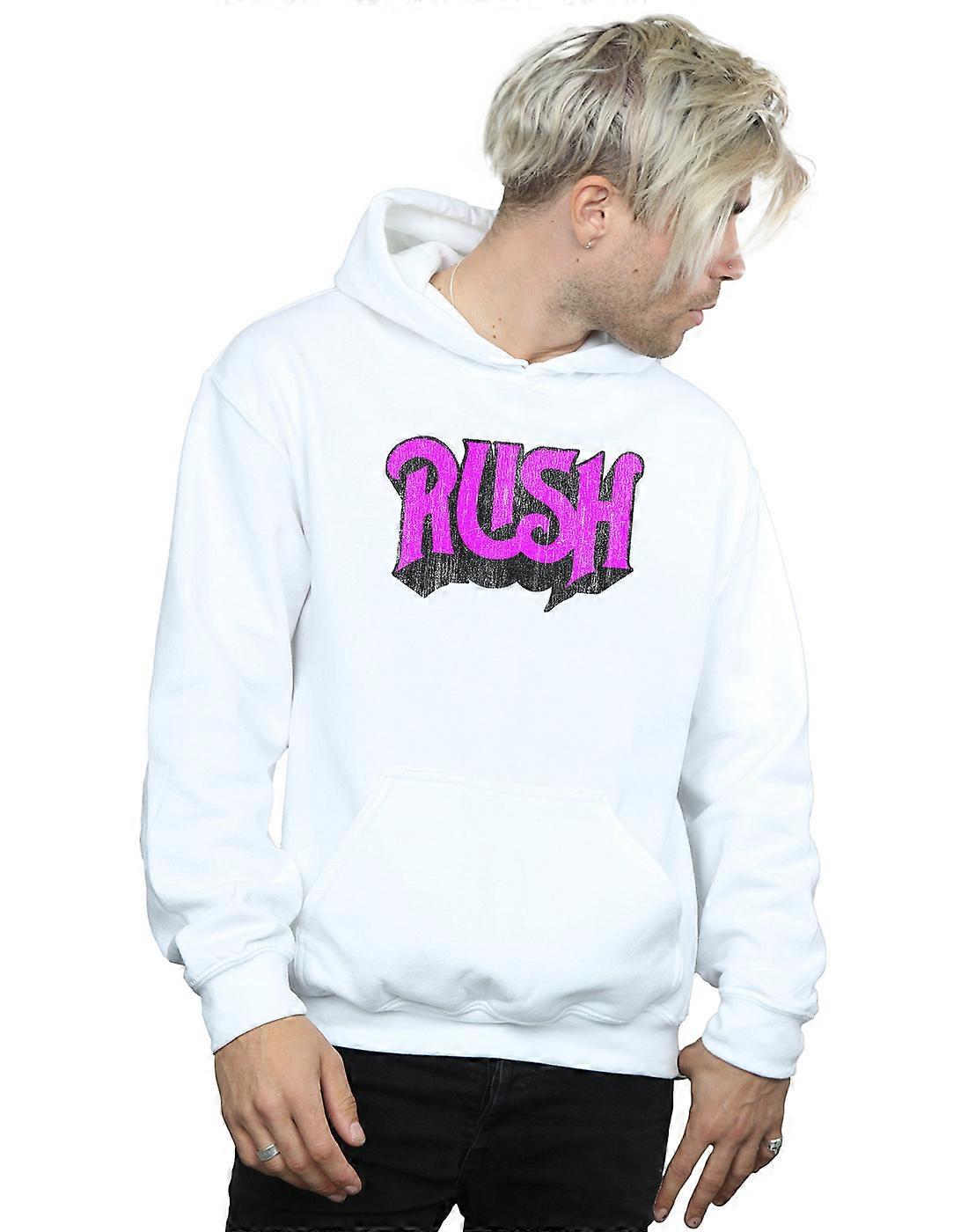 Rush Men's Distressed Logo Hoodie