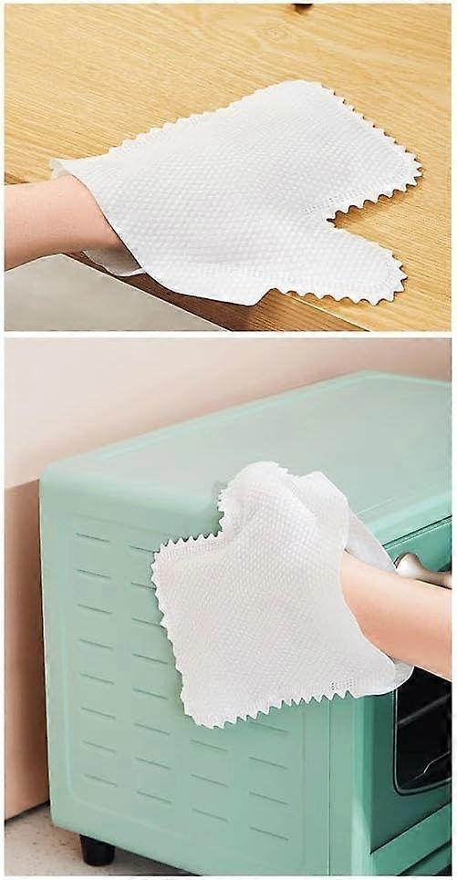 100PCS Reusable Microfiber Cleaning Gloves with Powerful Decontamination and Strong Water Absorption