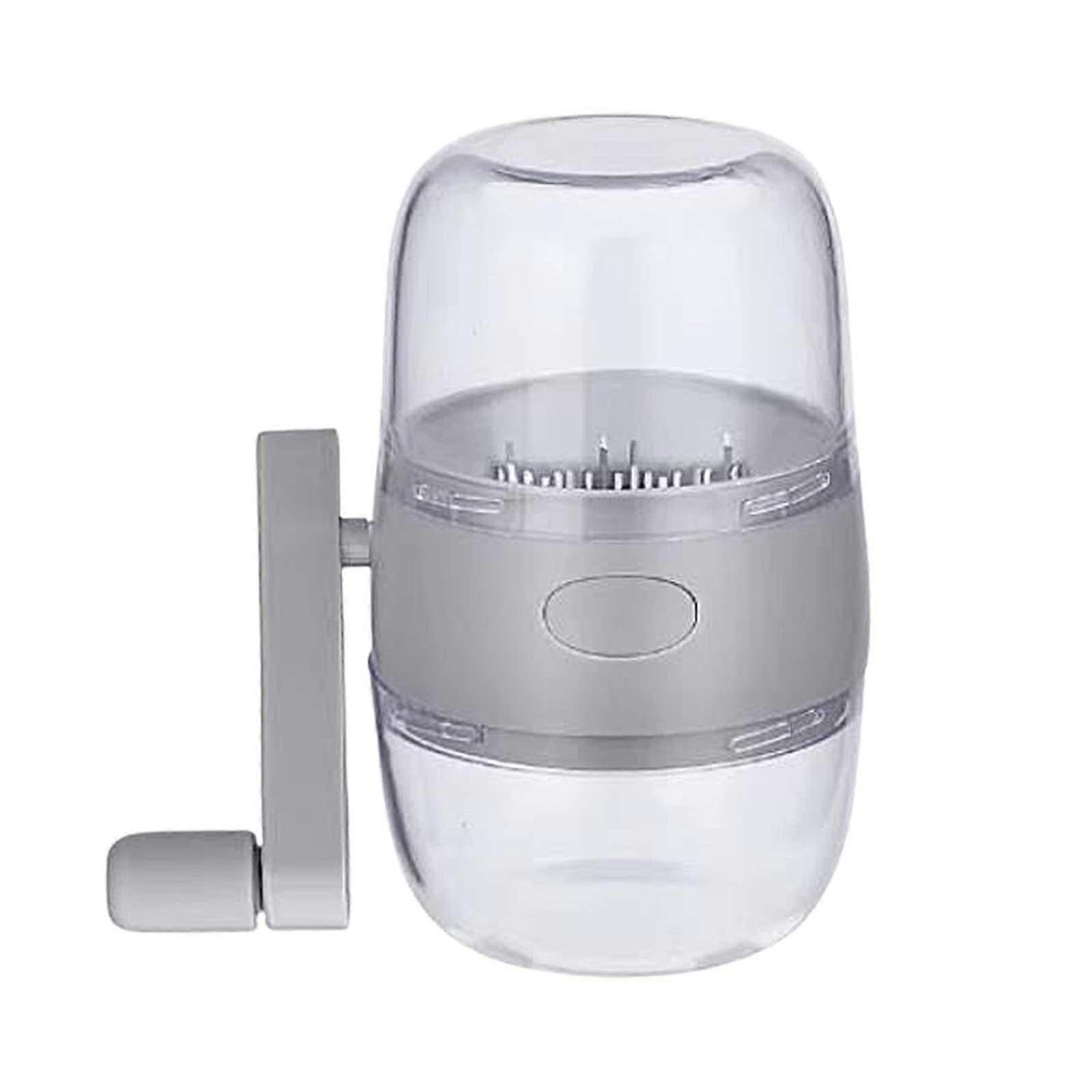 Nut Grinder Manual Meat Grinder MultiNut Chopper Hand Crank for Kitchen Walnuts Pecans Grey