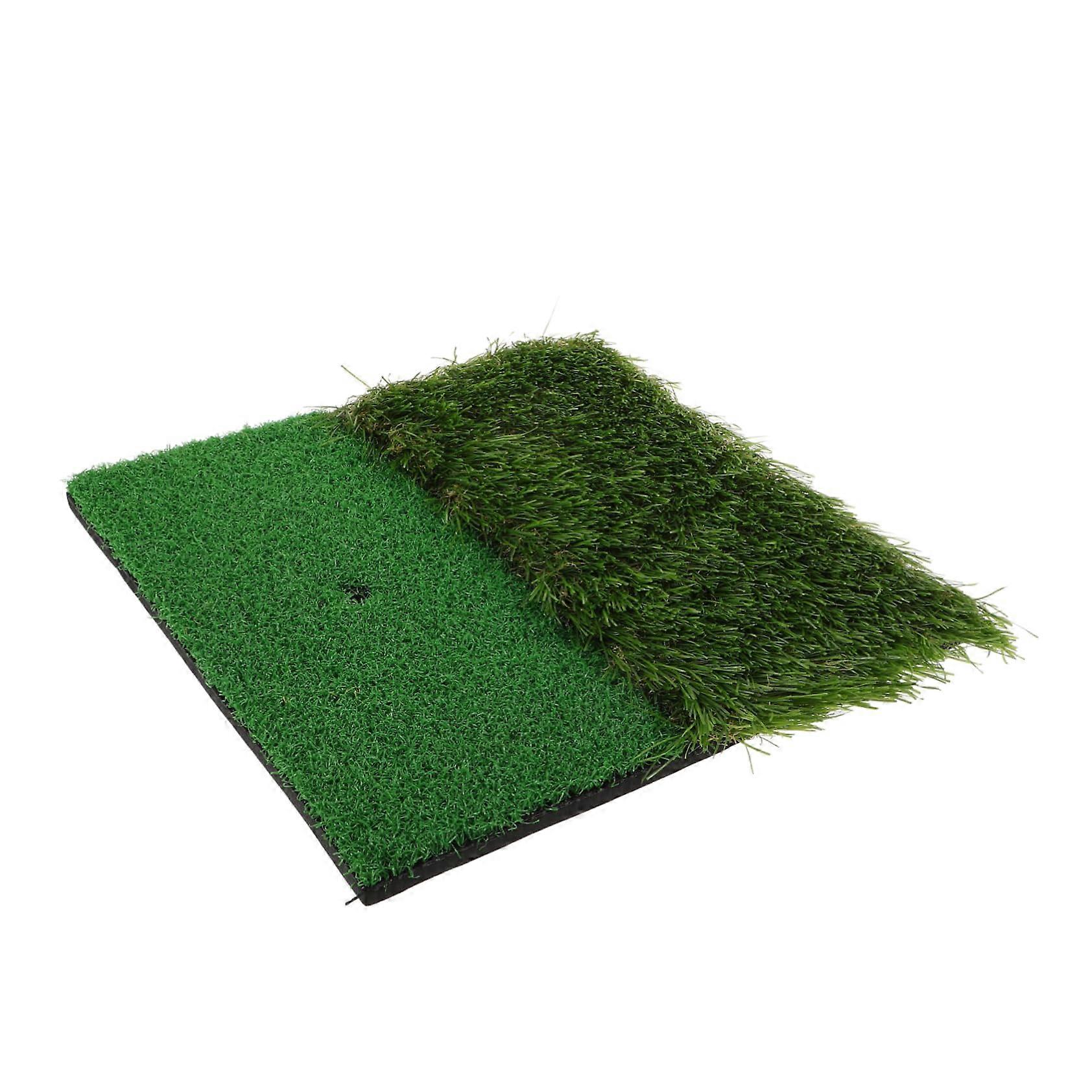 Golf Practice Mat with Realistic Turf Surface for Indoor Golf Swing Training and Putting