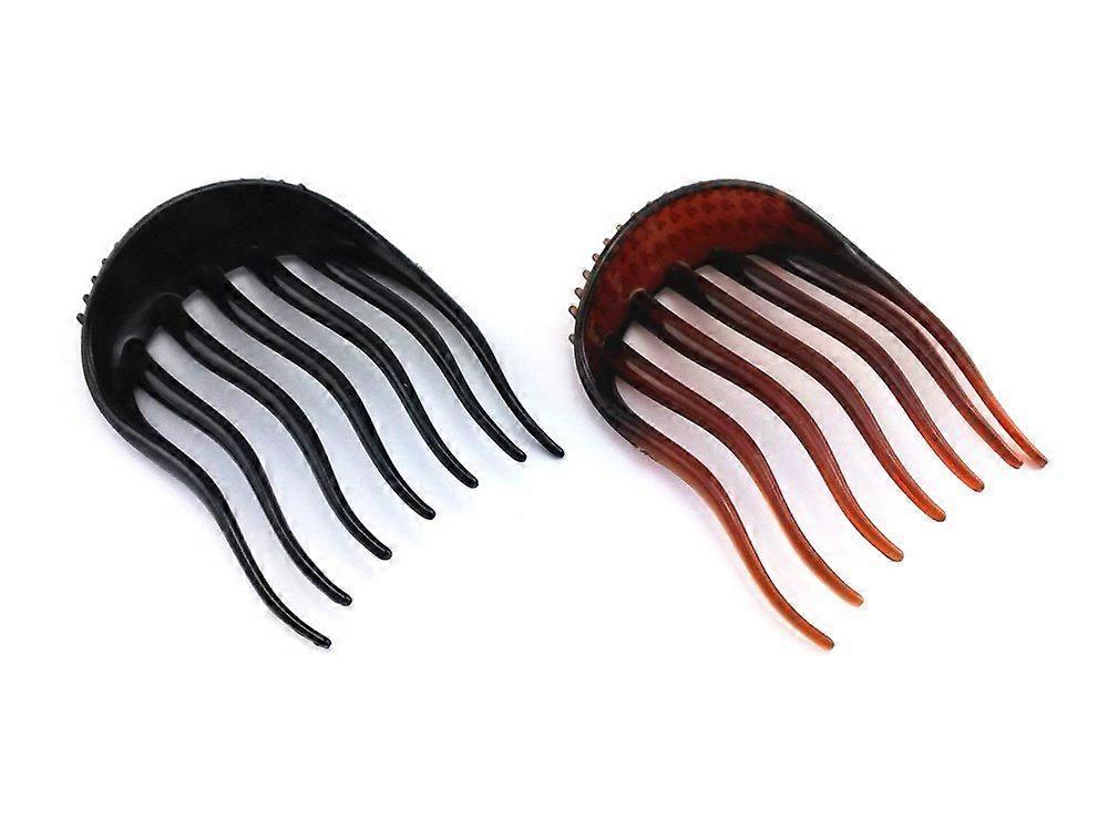 Hair Styling Tool Set with Black and Coffee Bun Maker for Quick Elegant Styling