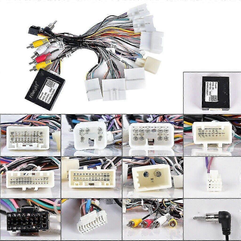 Car Stereo Radio Power Wiring Harness Cable Adapter with Amp Support