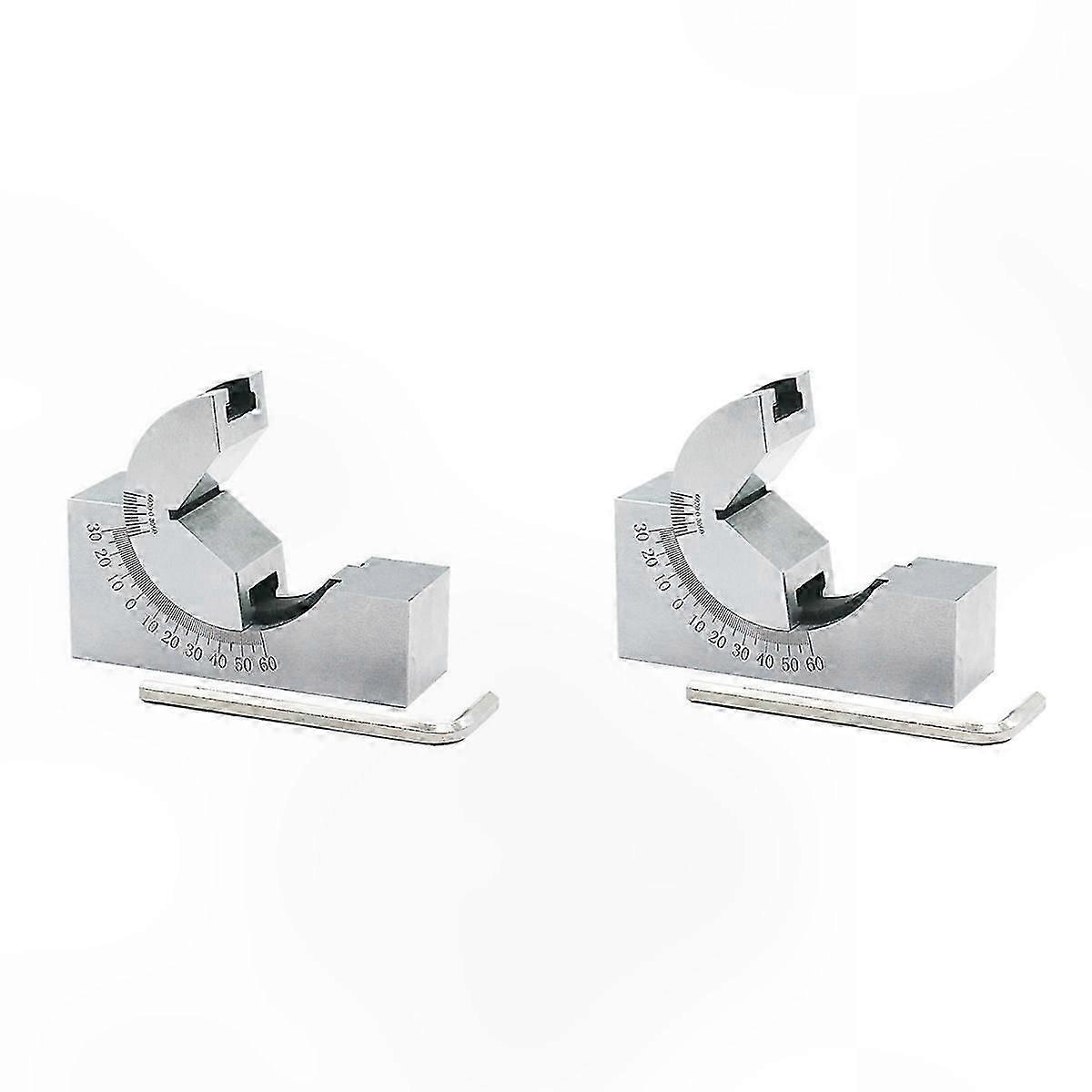 Precision Angle Cushion Block with Adjustable Angle Gauge V-Type AP25