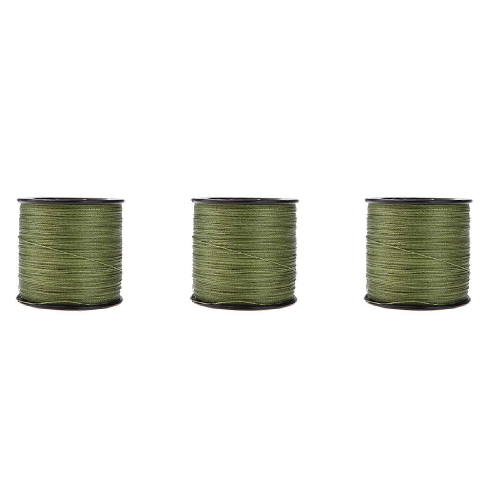 3X Strong Fishing Line PE Braid 4 Guidelines (Green)