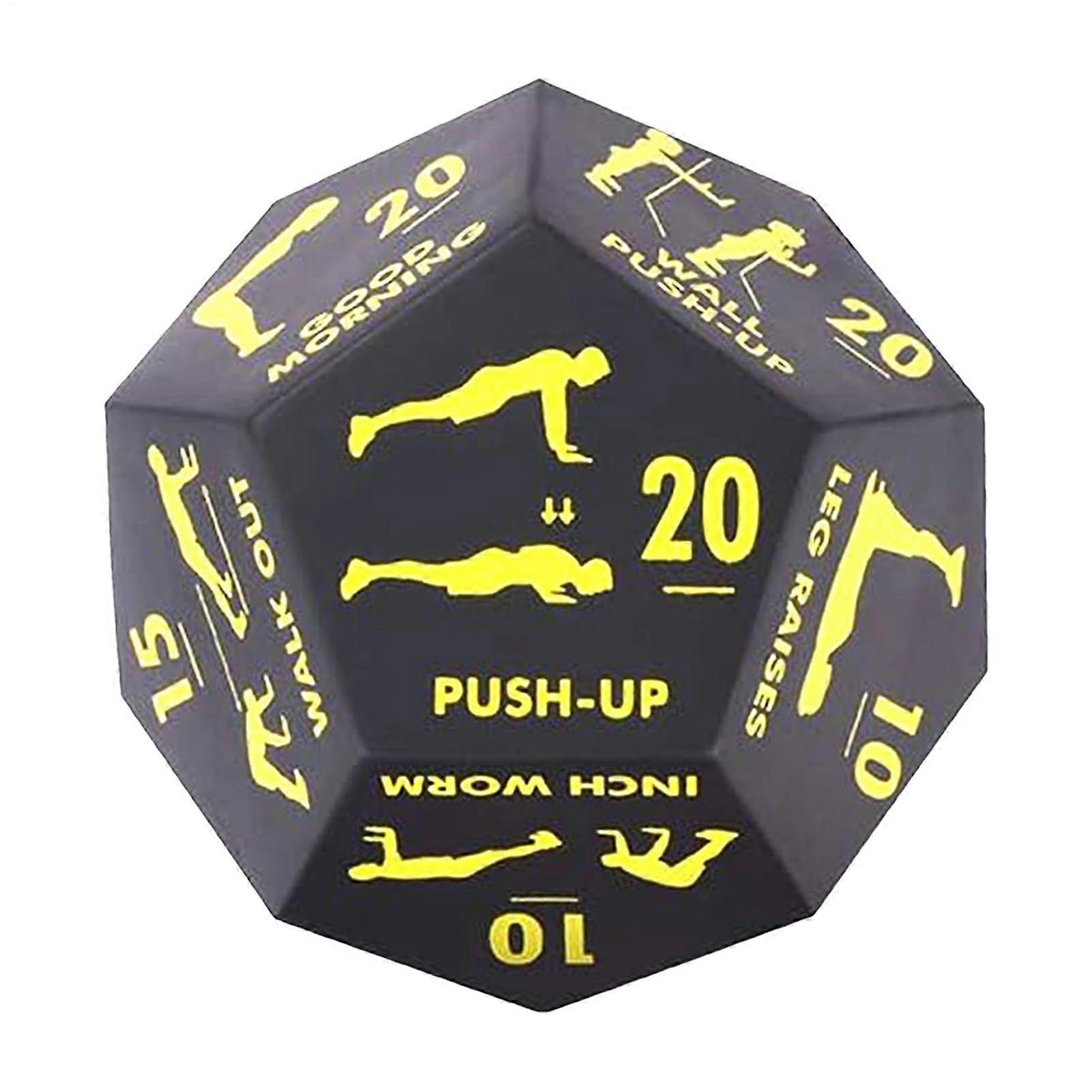 12Sided Fitness Dice for Home Workouts, Interactive Exercise Cube for Strength Training