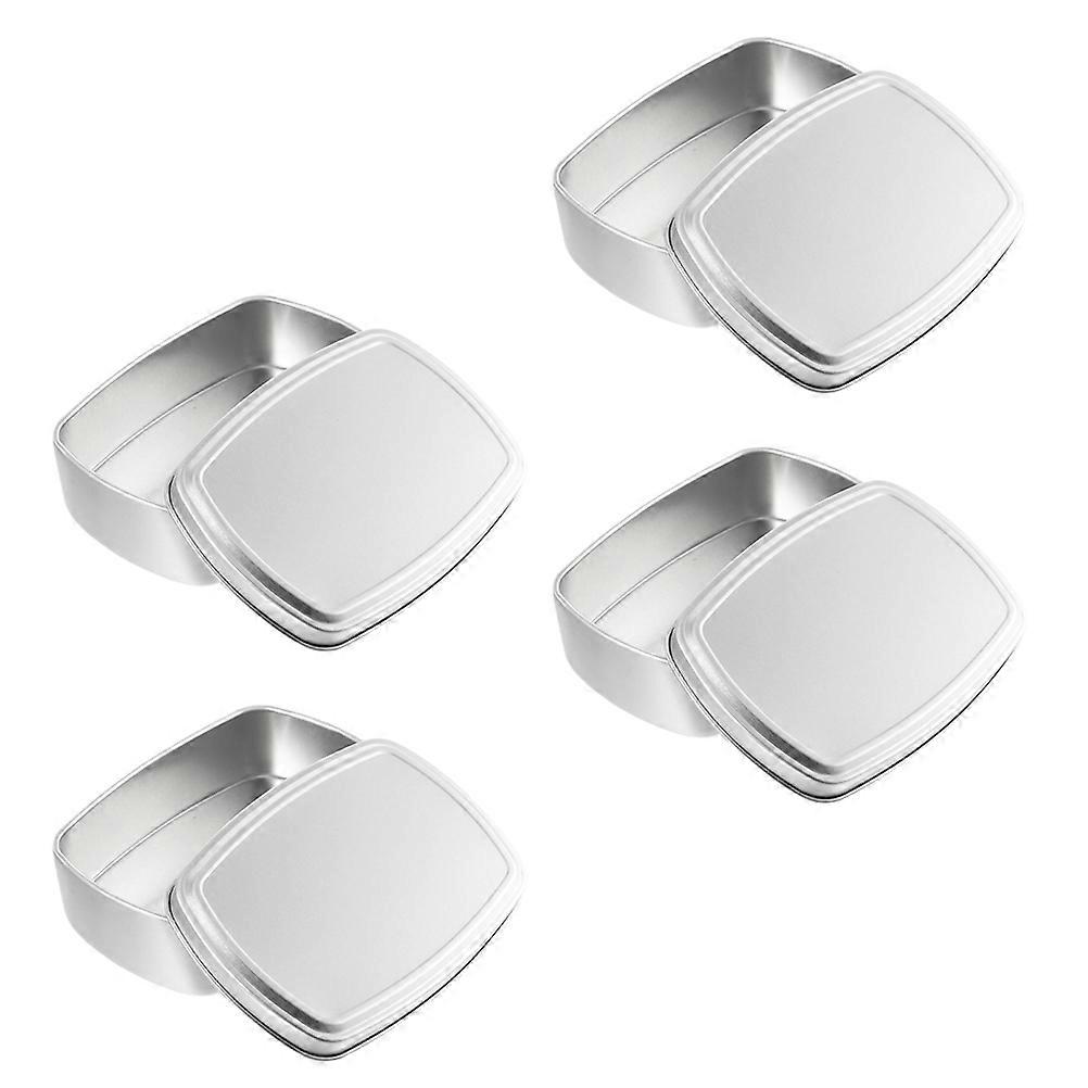 Aluminum Cream Box Refillable Containers for Candle Making 16Pcs Silver