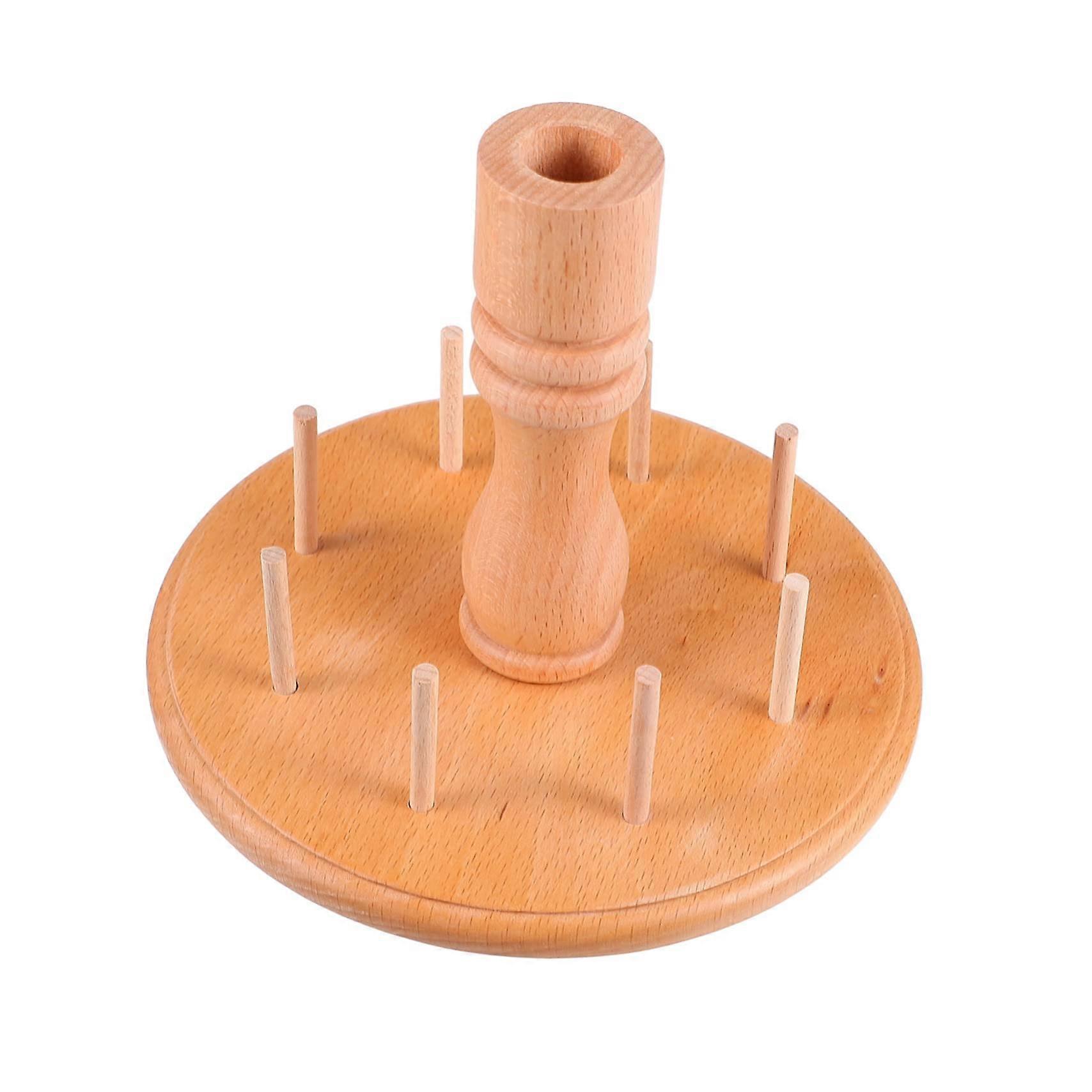 Sewing Thread Rack with 8Spool Capacity, Solid Beech Wood Spool Holder for Embroidery and Craft Room