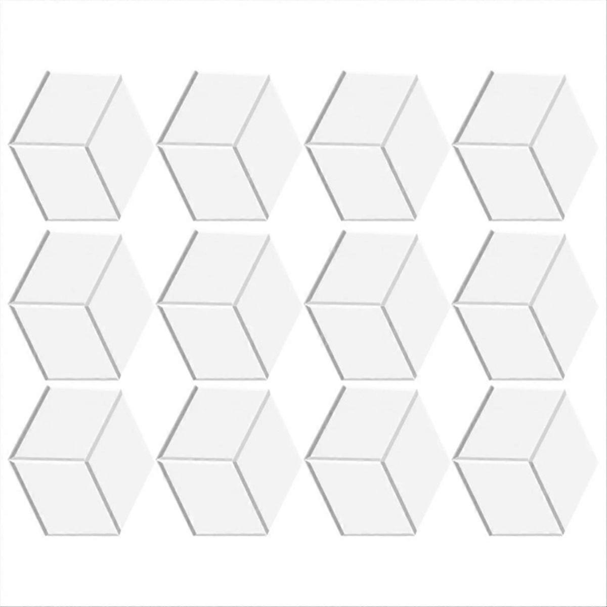 Acoustic Panels with Self-Adhesive, Sound Proof Foam Panels,White