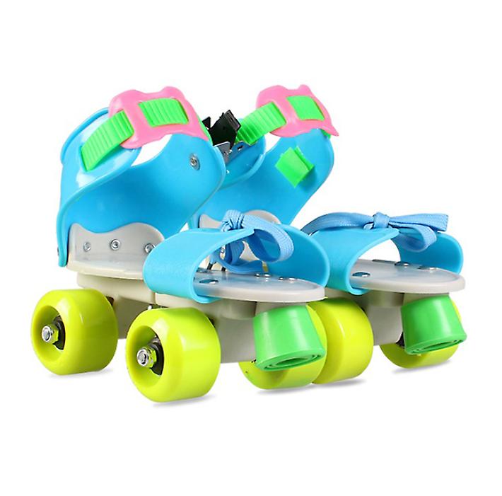 Kinder Verstellbare Rollschuhe Doppelreihe 4 Räder Skating
