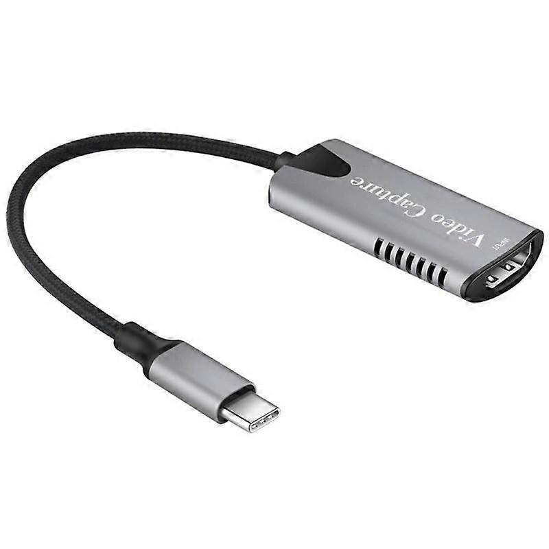 (Nouveau) Carte d'acquisition vidéo HU-04C pour diffusion en direct de jeux en 4K avec adaptateur HDMI vers Type-C