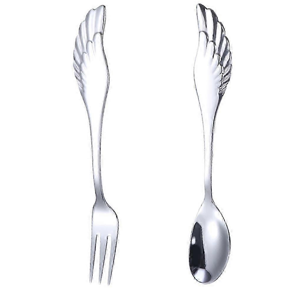 Stainless Steel Multi functional Fork with Spoon Portable Dinnerware