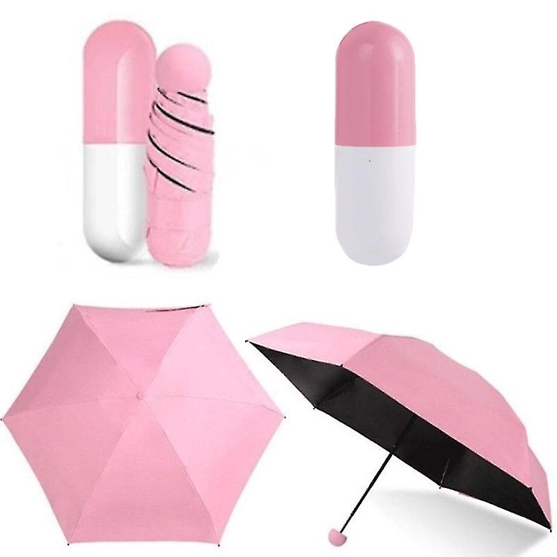 One-piece Capsule Style Umbrella (pink)