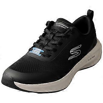 Skechers Plush Foam Vegan Womens Casual Trainers in Black White