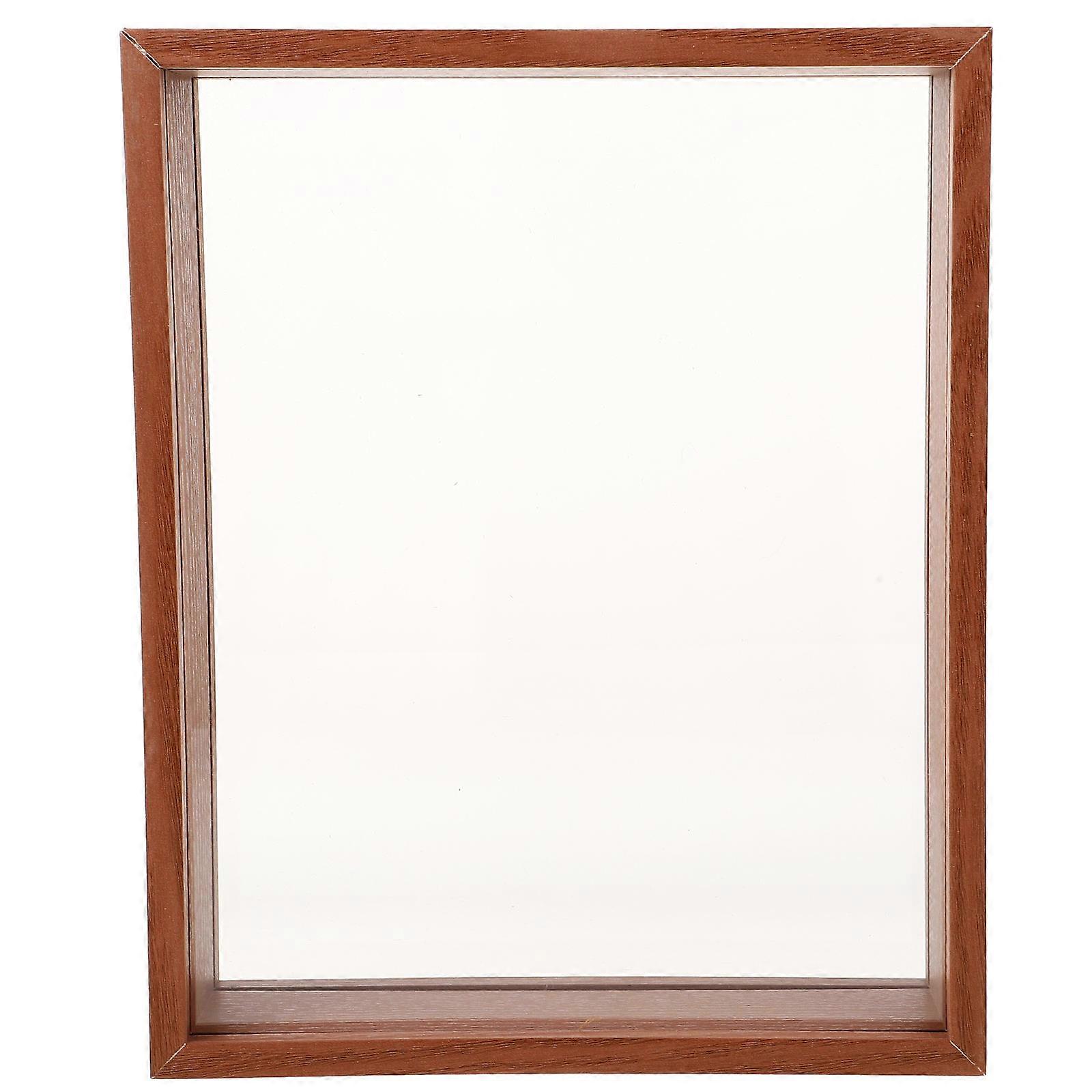 Coffee Shadow Boxes Display Cases with Dried Flower Frame for Decoration