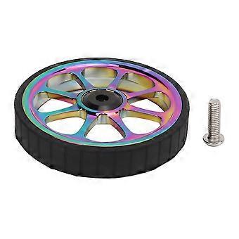 Faltrad Easy Wheel, kompatibel mit Brompton 3sixty Falträdern, 82 mm Aluminiumlegierung, Gummireifen mit Stahllager
